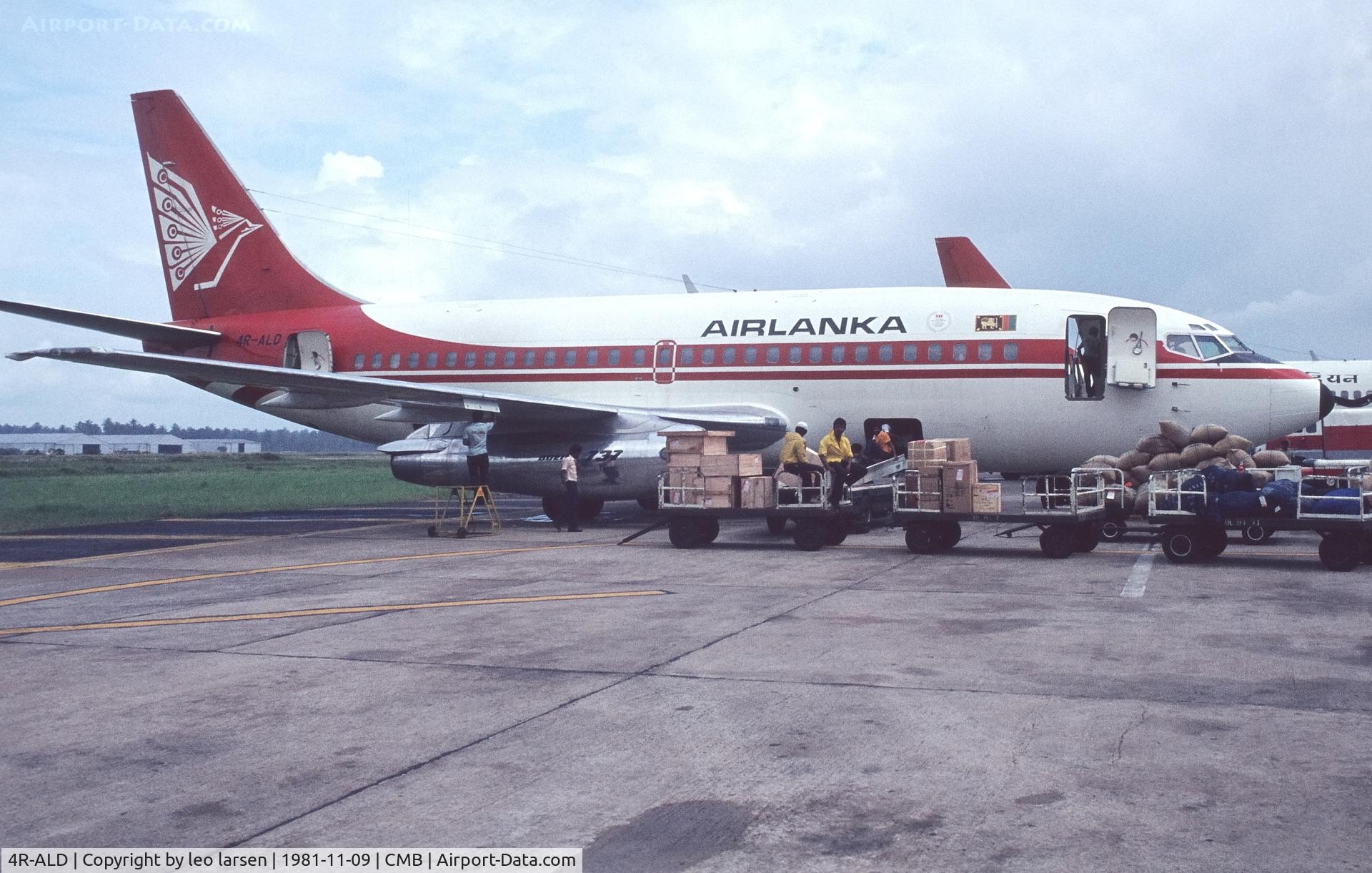 4R-ALD, 1975 Boeing 737-2M6 C/N 20913, Colombo 9.11.1981