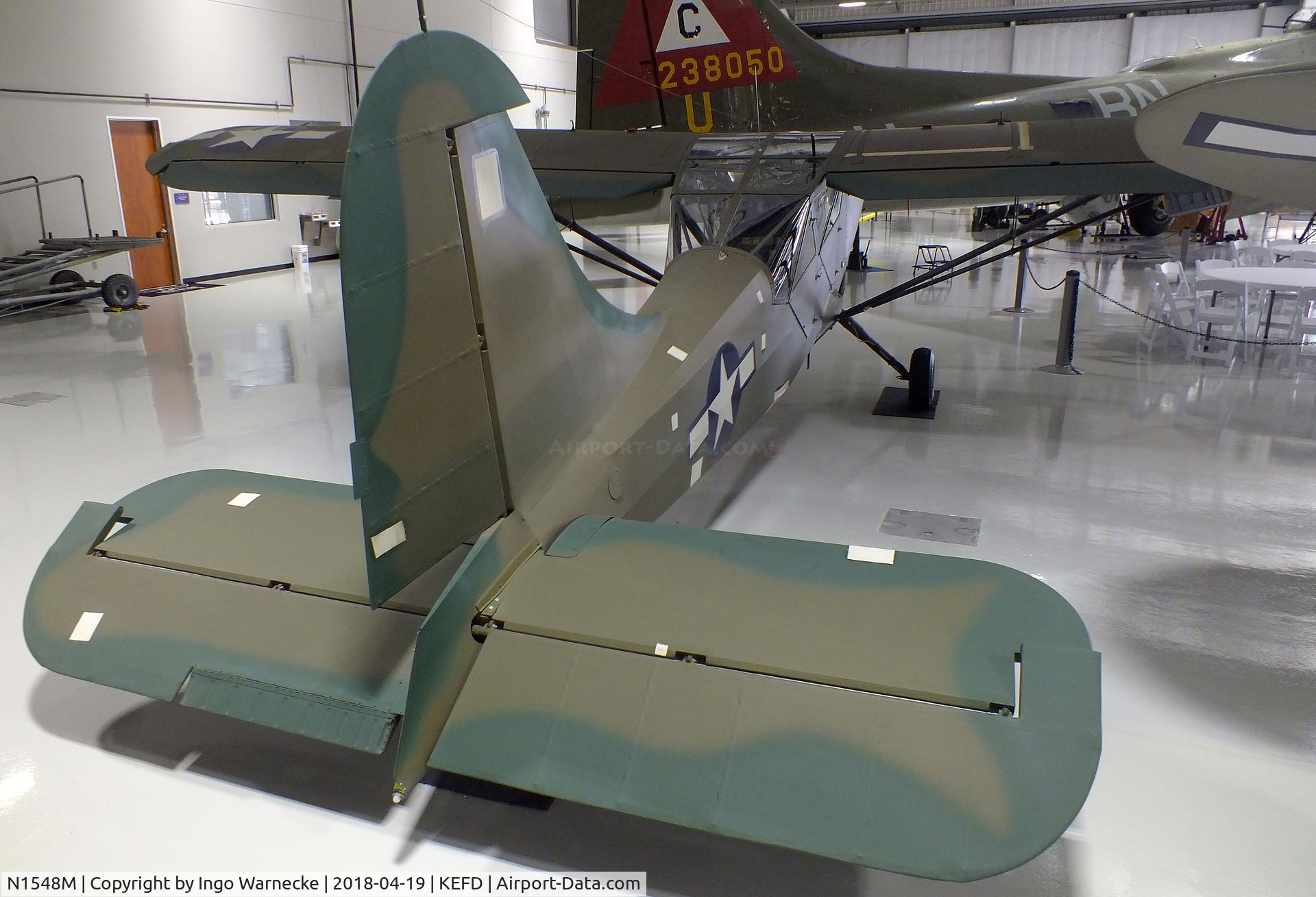 N1548M, Stinson L-5 Sentinel C/N 02747, Stinson L-5 Sentinel at the Lone Star Flight Museum, Houston TX