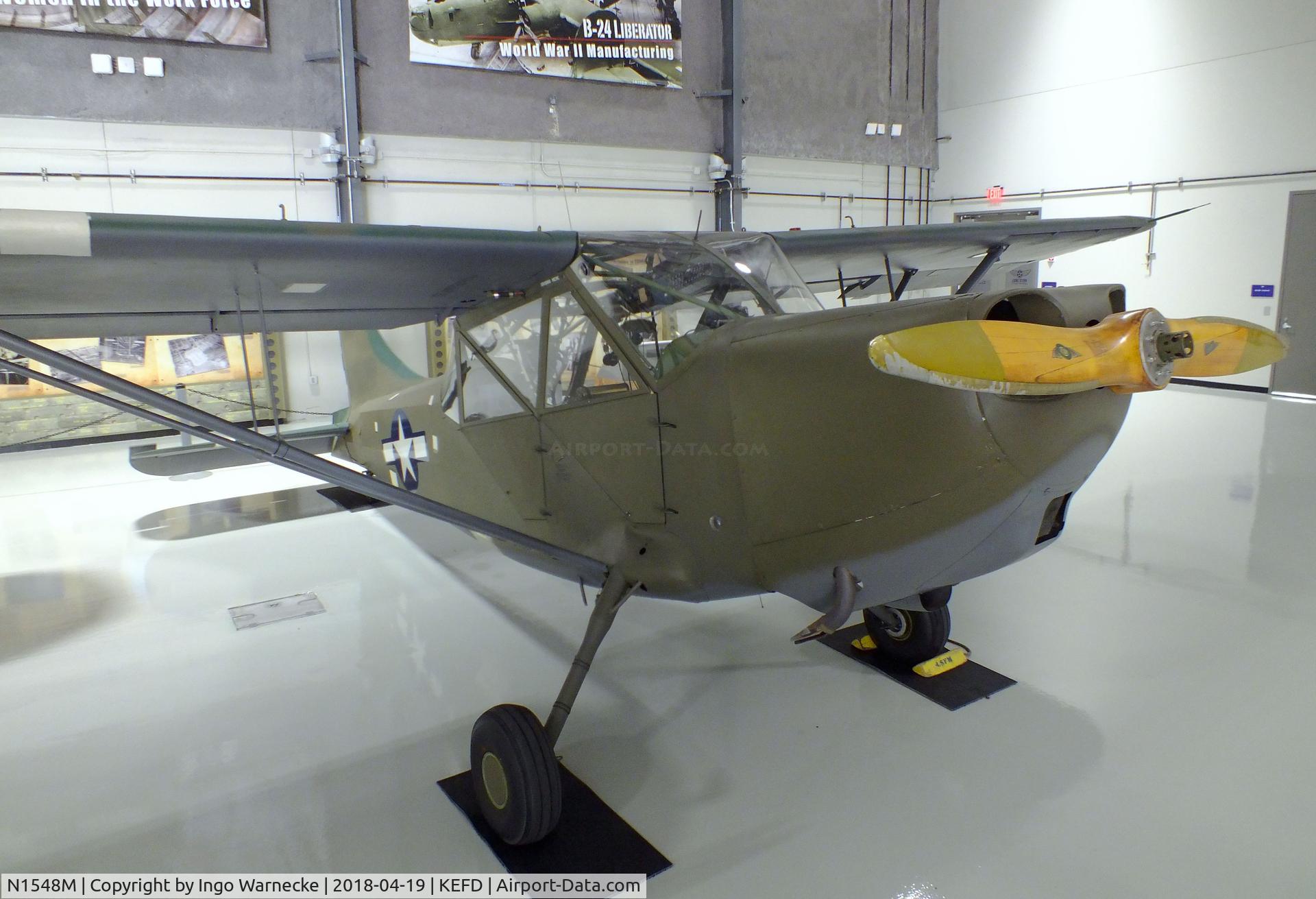 N1548M, Stinson L-5 Sentinel C/N 02747, Stinson L-5 Sentinel at the Lone Star Flight Museum, Houston TX