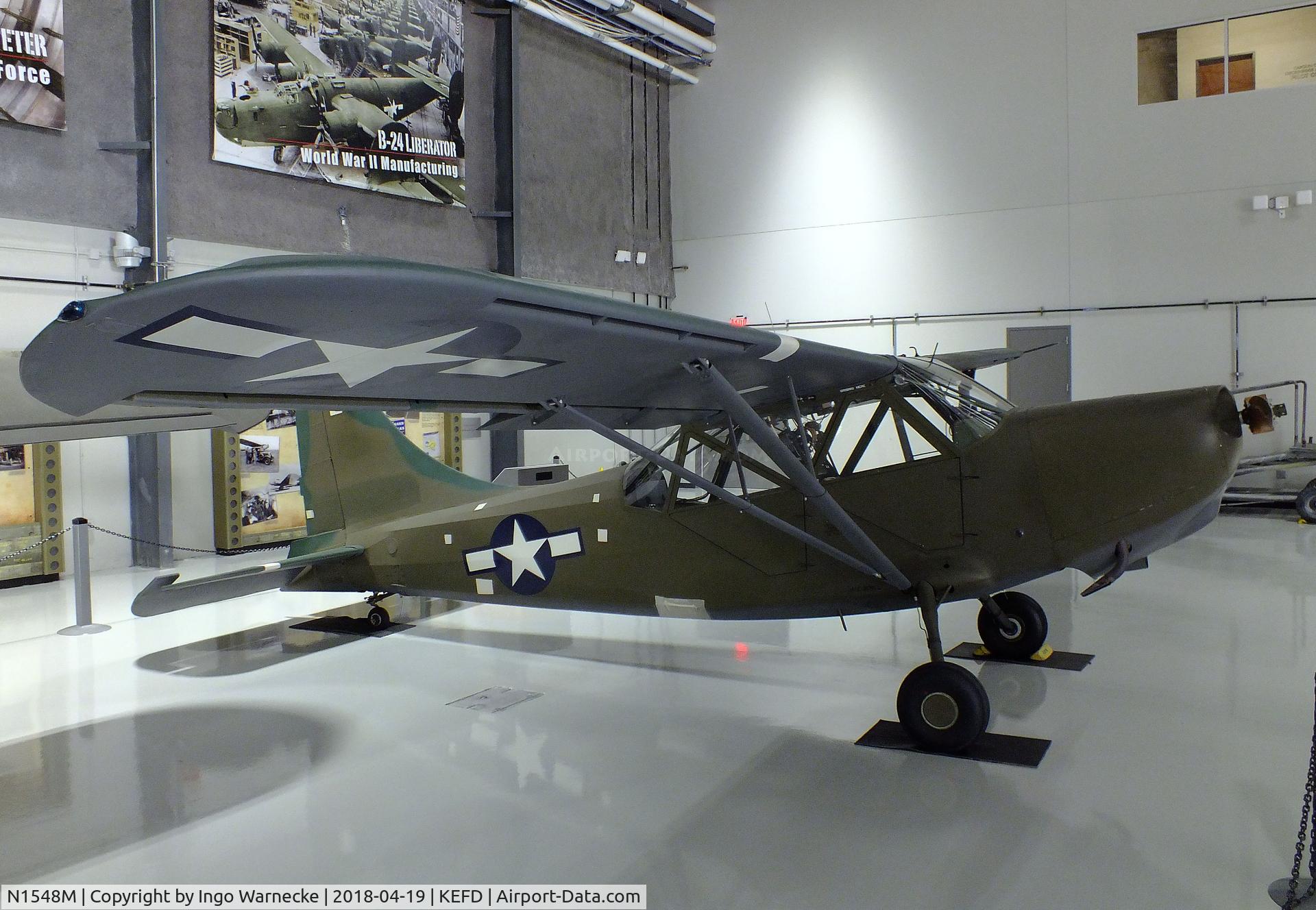 N1548M, Stinson L-5 Sentinel C/N 02747, Stinson L-5 Sentinel at the Lone Star Flight Museum, Houston TX