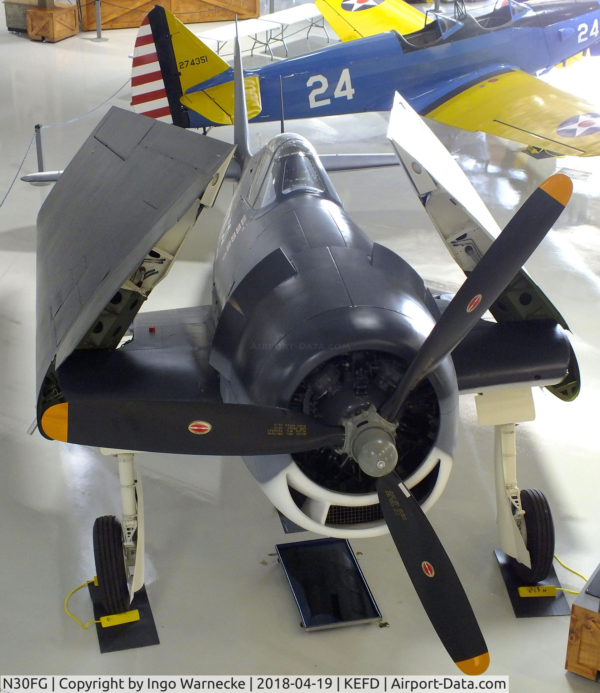 N30FG, 1944 Grumman F6F-3 Hellcat C/N A-3196, Grumman F6F-3 Hellcat at the Lone Star Flight Museum, Houston TX