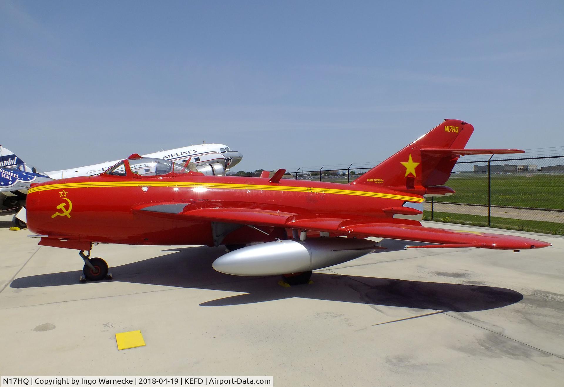 N17HQ, 1963 PZL-Mielec Lim-6bis (MiG-17) C/N 1J0528, PZL-Mielec LIM-6bis (MiG-17) FRESCO at the Lone Star Flight Museum, Houston TX