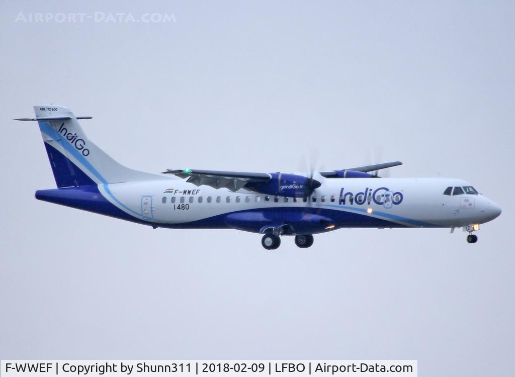 F-WWEF, 2018 ATR 72-600 C/N 1480, C/n 1480 - To be VT-IYD
