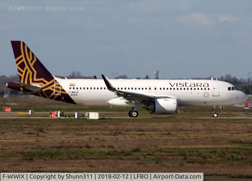 F-WWIX, 2018 Airbus A320-251N C/N 8099, C/n 8099 - To be VT-TNI