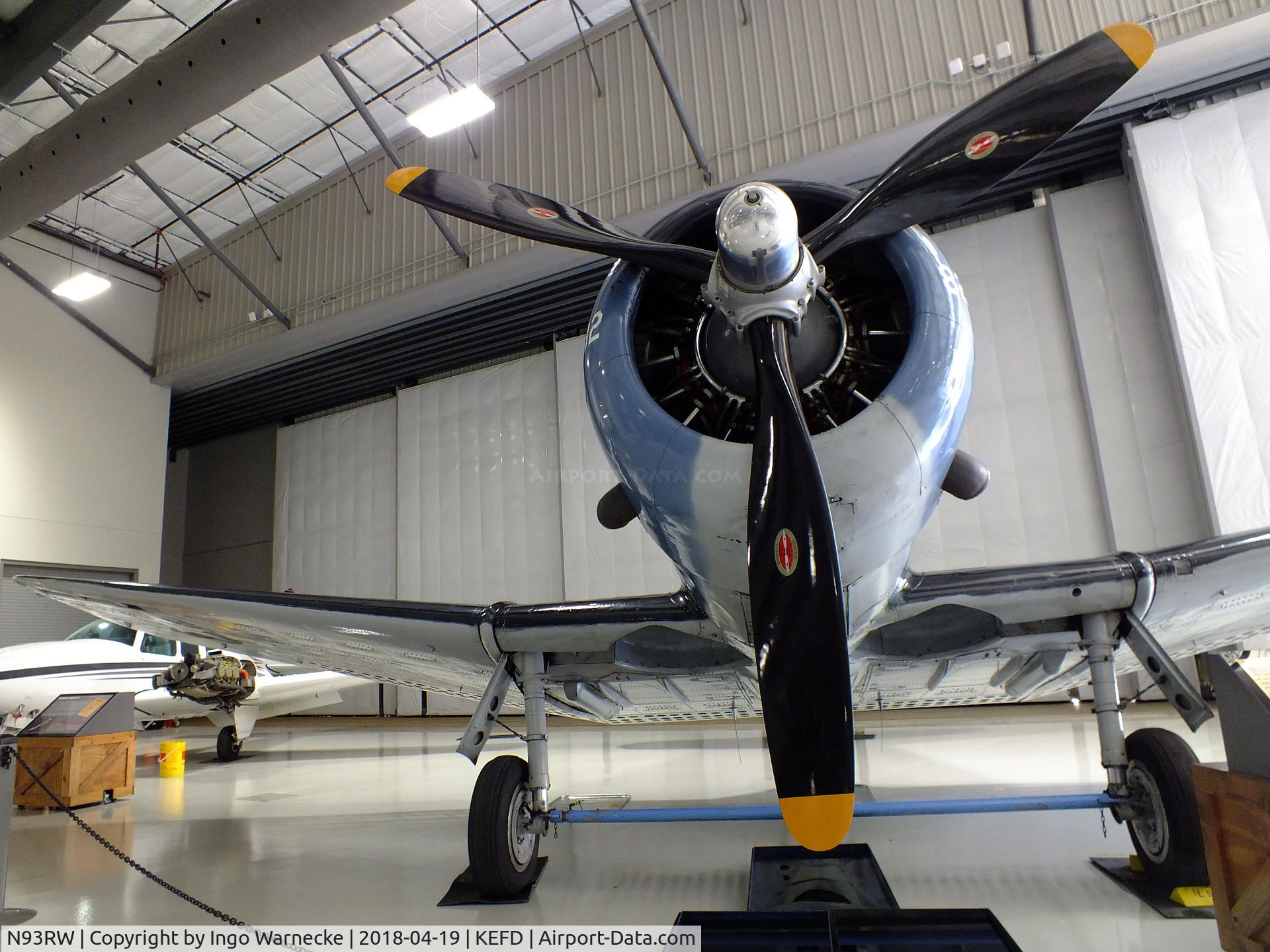 N93RW, 1942 Douglas A-24B C/N 42-54682, Douglas A-24B, displayed as an SBD Dauntless at the Lone Star Flight Museum, Houston TX