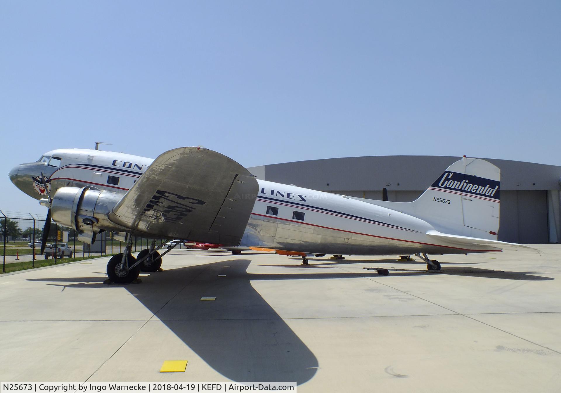 N25673, 1940 Douglas DC-3A C/N 2213, Douglas DC-3A at the Lone Star Flight Museum, Houston TX