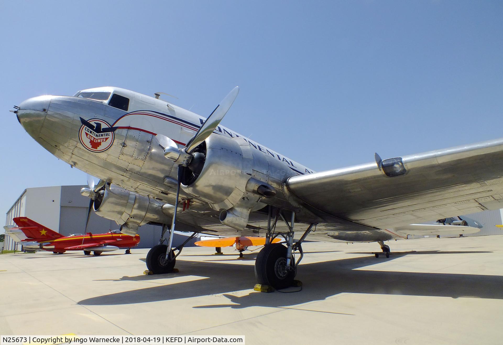 N25673, 1940 Douglas DC-3A C/N 2213, Douglas DC-3A at the Lone Star Flight Museum, Houston TX