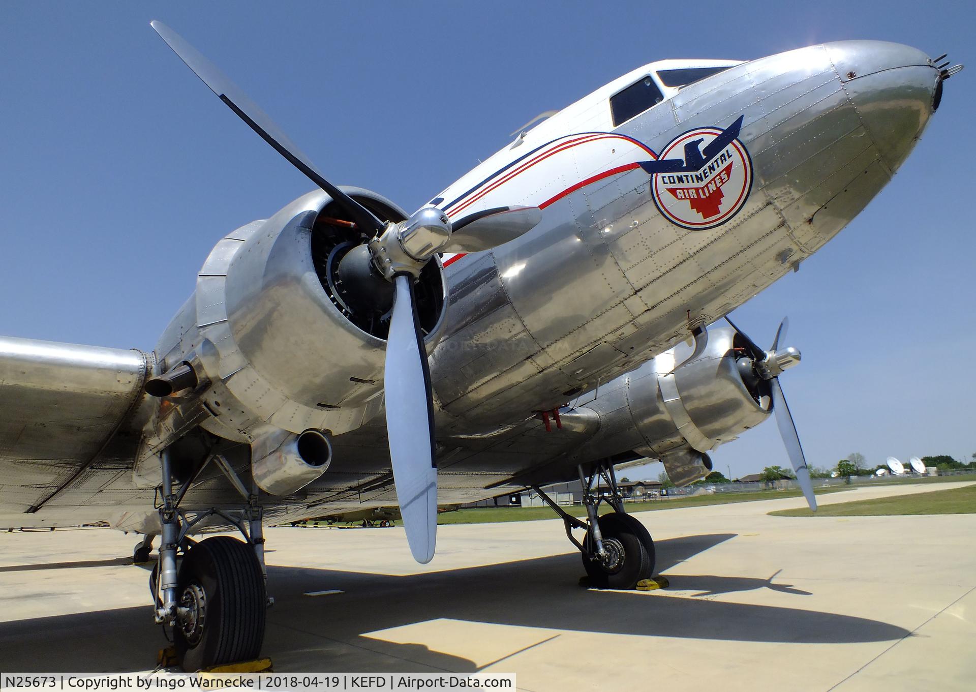 N25673, 1940 Douglas DC-3A C/N 2213, Douglas DC-3A at the Lone Star Flight Museum, Houston TX