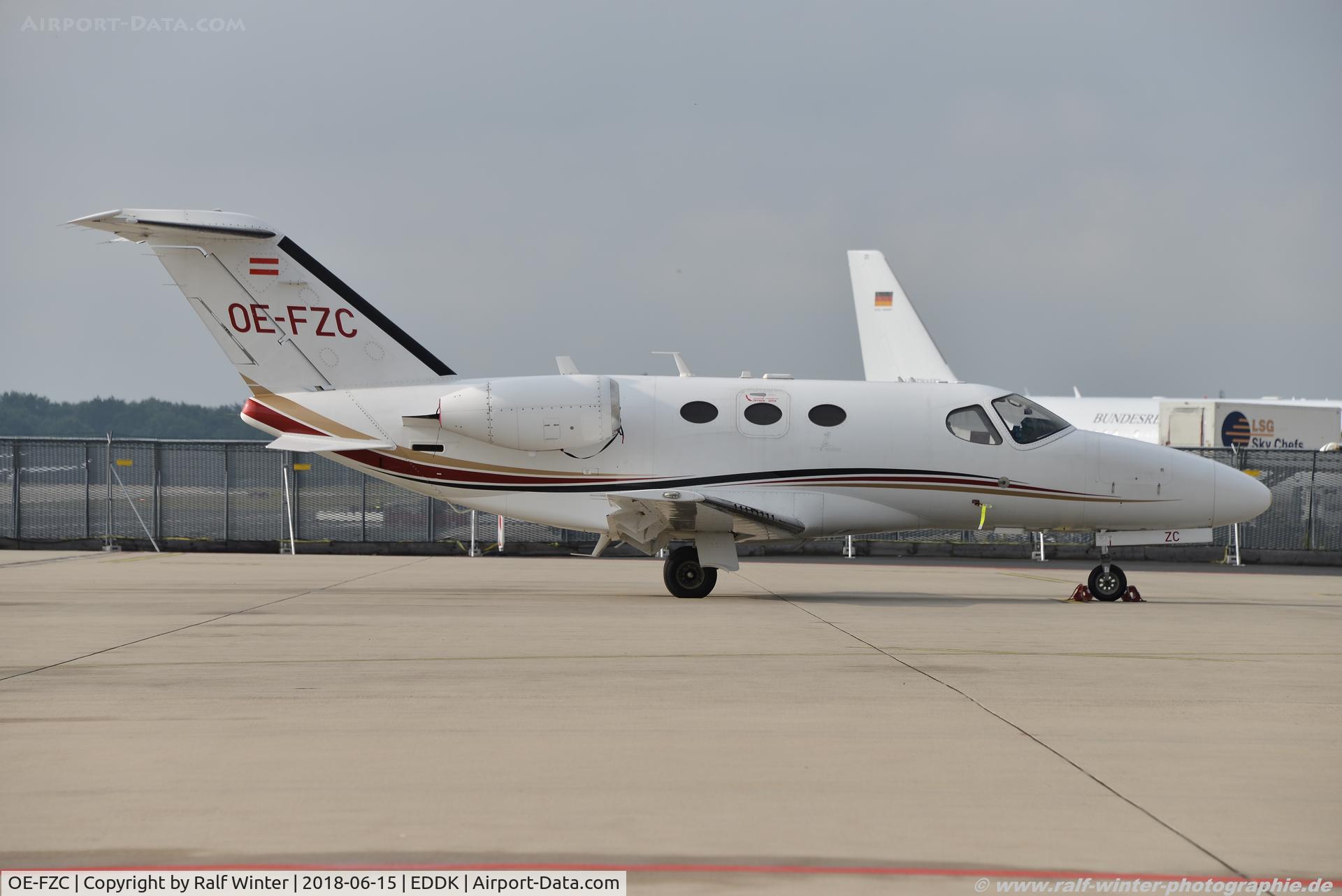 OE-FZC, 2009 Cessna 510 Citation Mustang Citation Mustang C/N 510-0196, Cessna 510 Citation Mustang - GAC Globe Air - 5100196 - OE-FZC - 15.06.2018 - CGN