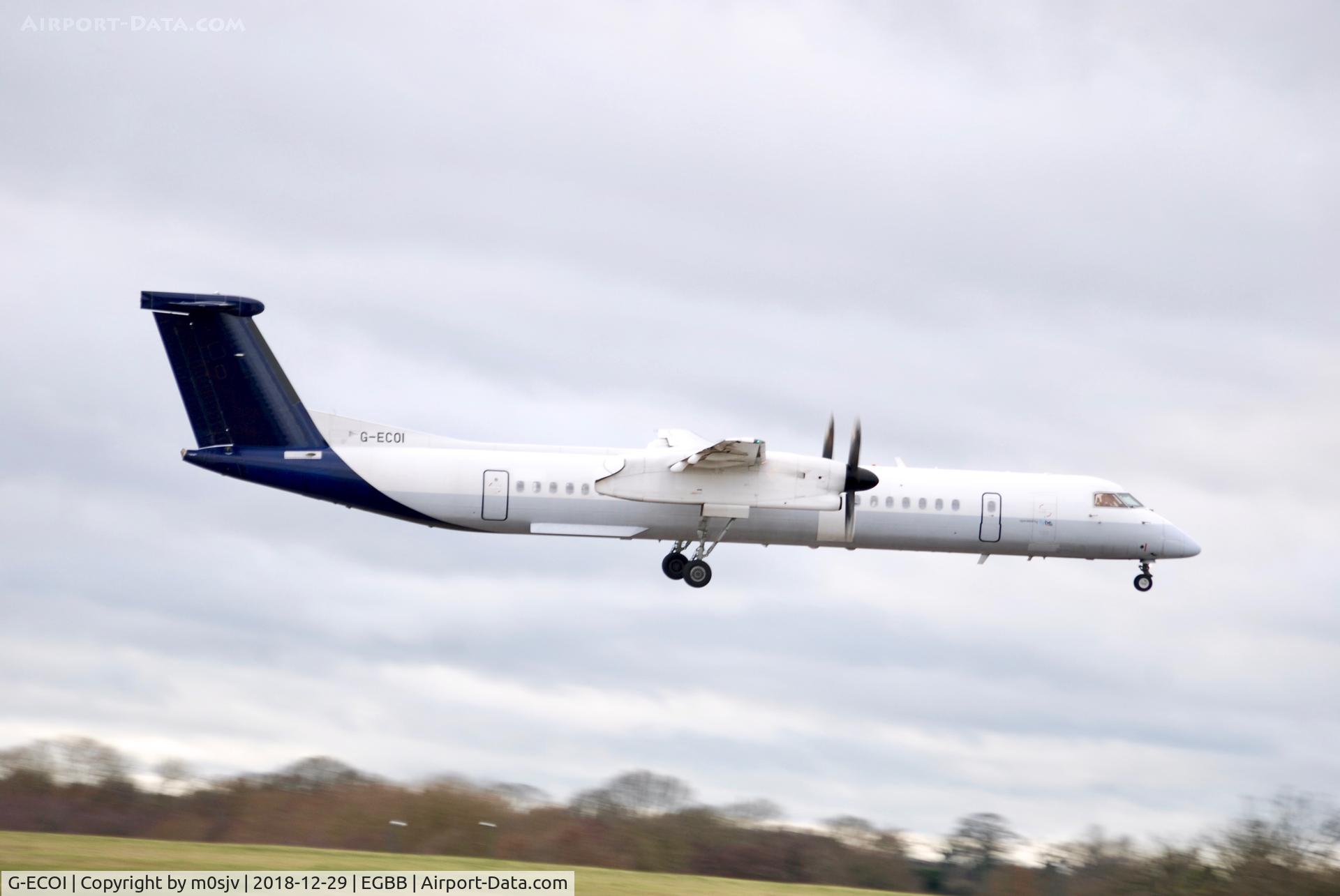 G-ECOI, 2008 De Havilland Canada DHC-8-402Q Dash 8 C/N 4224, Taken from Carpark 5