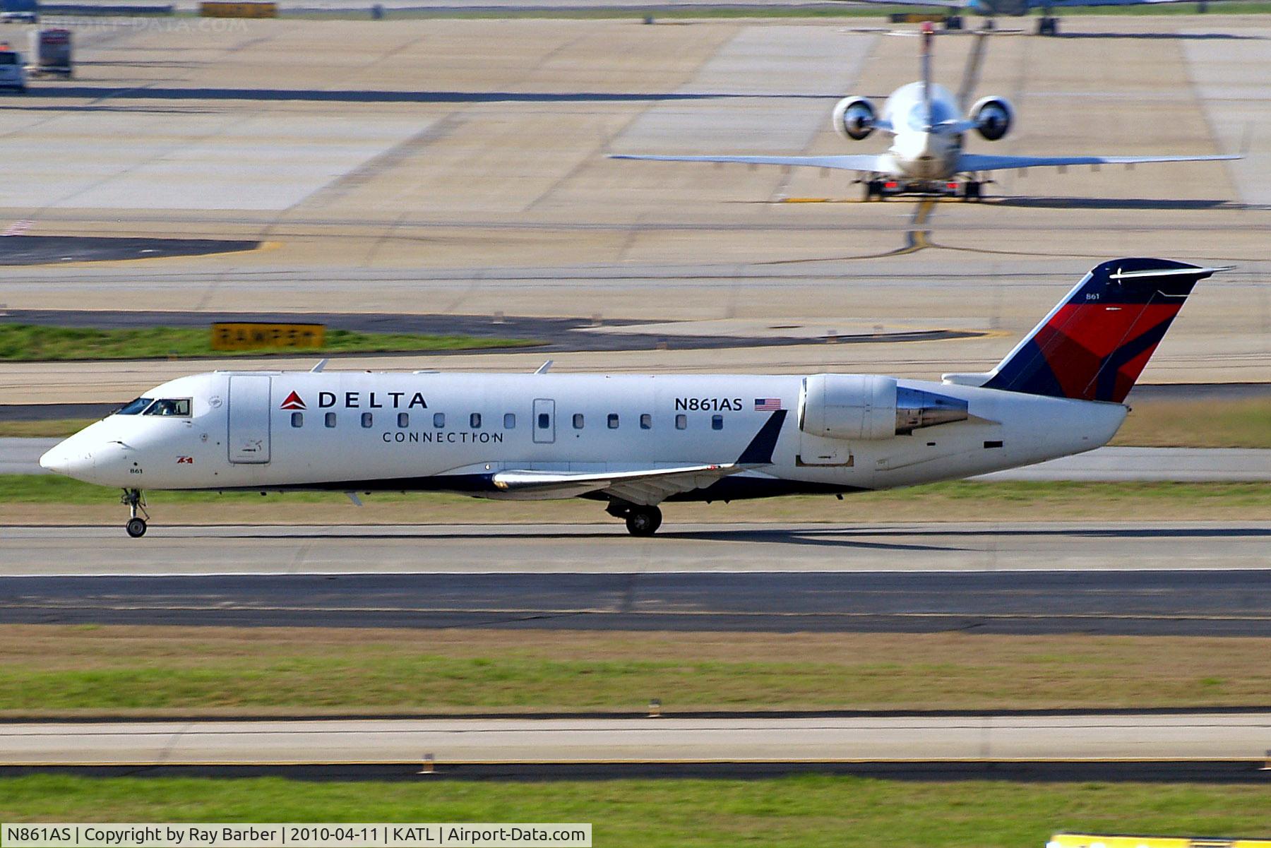 N861AS, 2000 Bombardier CRJ-200ER (CL-600-2B19) C/N 7445, N861AS   Canadair CRJ-200ER [7445] (Delta Connection) Atlanta-Hartsfield~N 11/04/2010