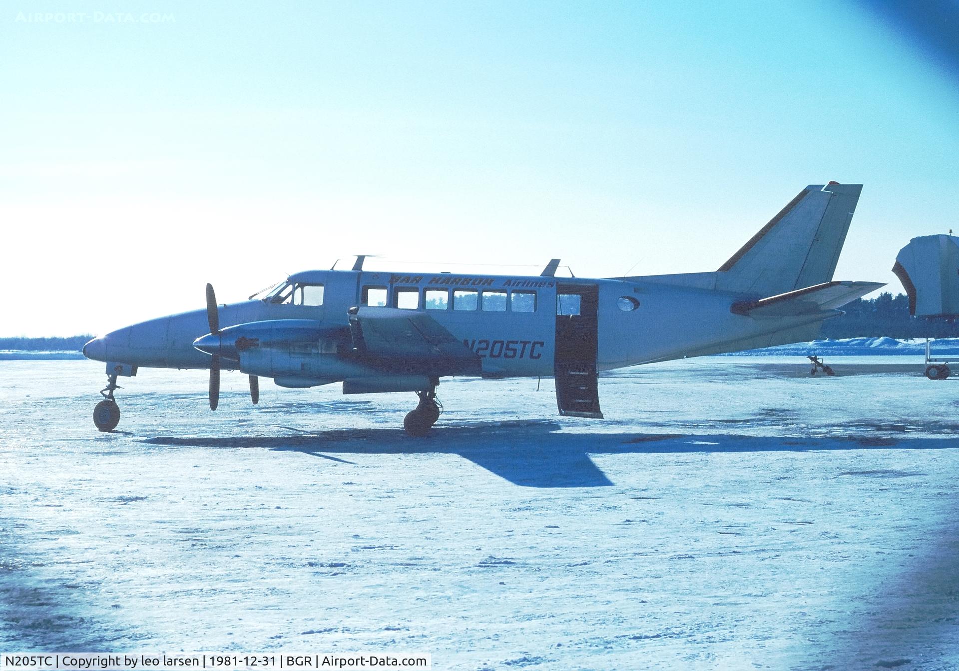 N205TC, 1968 Beech 99 C/N U-4, Bangor 31.12.1981