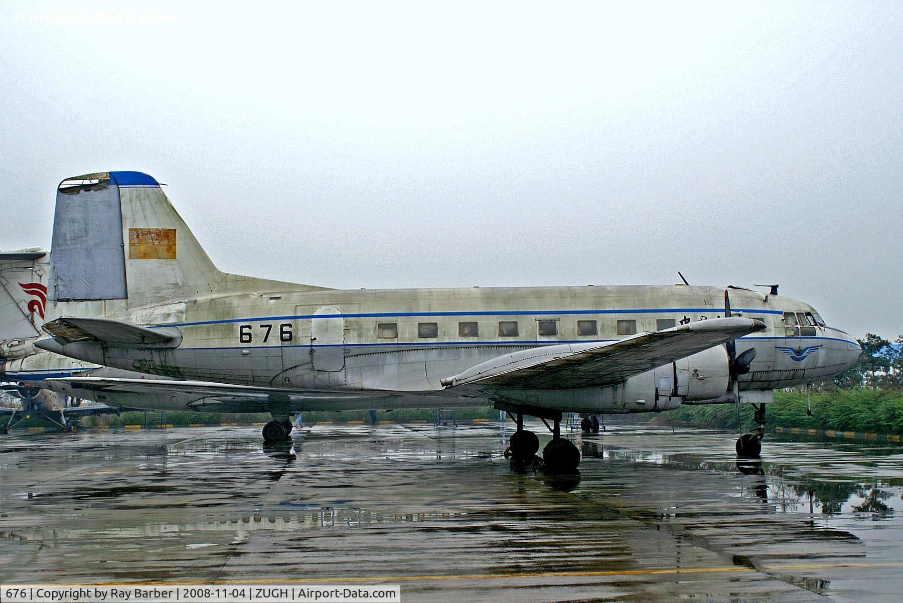 676, 1958 Ilyushin (VEB) Il-14P C/N 14803053, 676   VEB Il-14P [14803053] (CAAC Flying College) Chengdu-Guanghan~B 04/11/2008