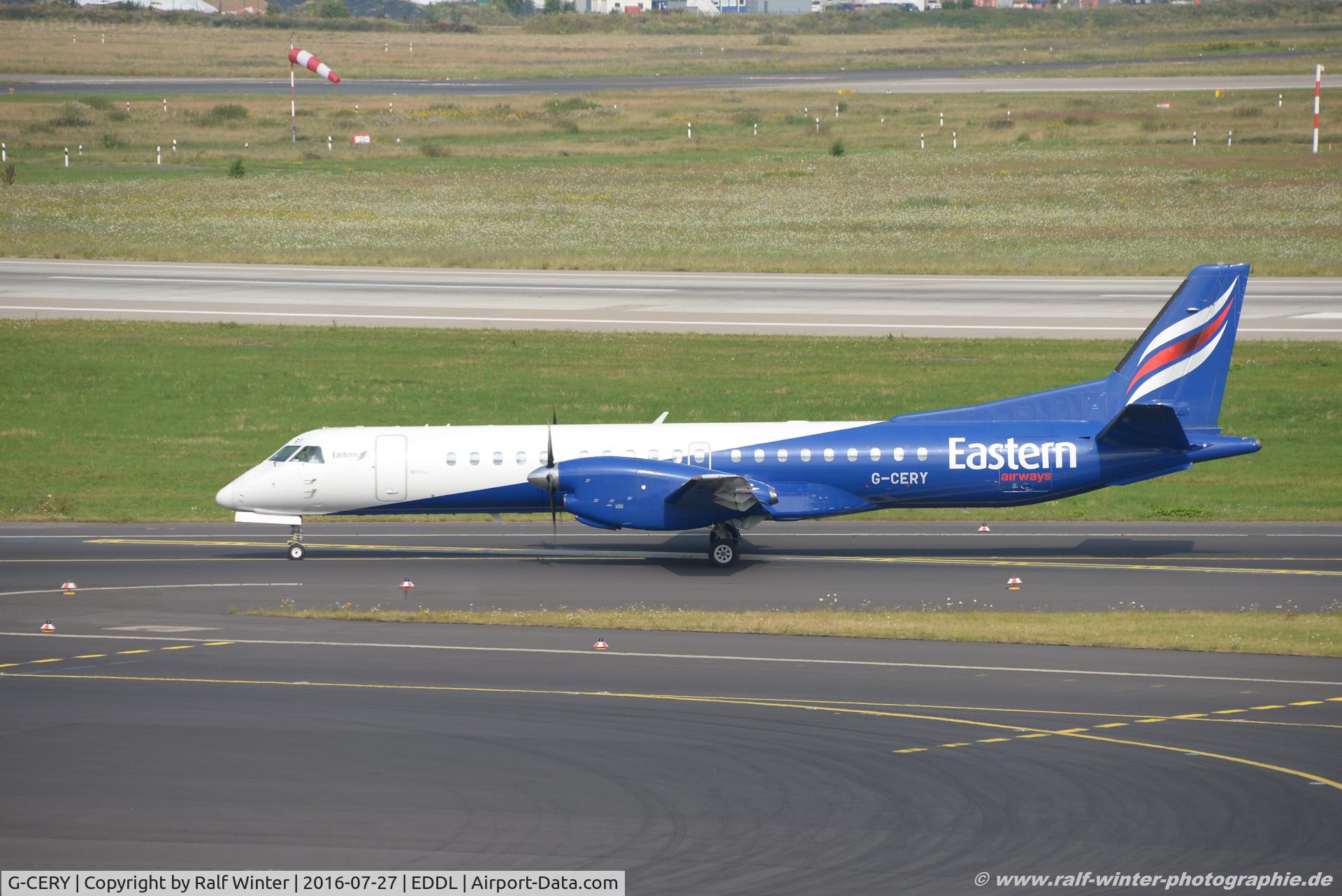 G-CERY, 1994 Saab 2000 C/N 2000-008, Saab Scania 2000 - T3 EZE Eastern Airways - 2000-008 - G-CERY - 27.07.2016 - DUS