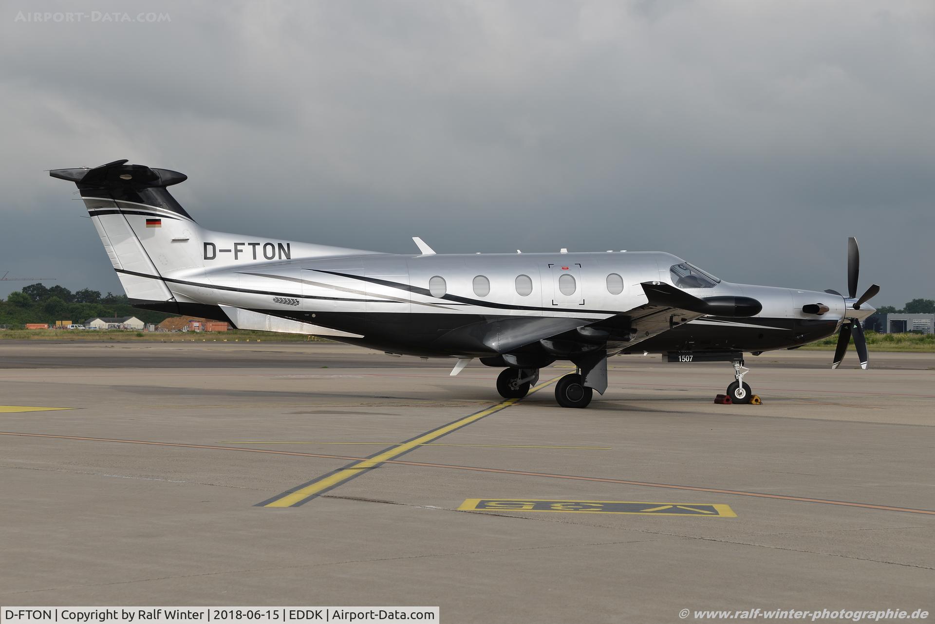 D-FTON, 2014 Pilatus PC-12-47E C/N 1507, Pilatus PC-12-47E - Netcharter GmbH - 1507 - D-FTON - 15.06.2018 - CGN