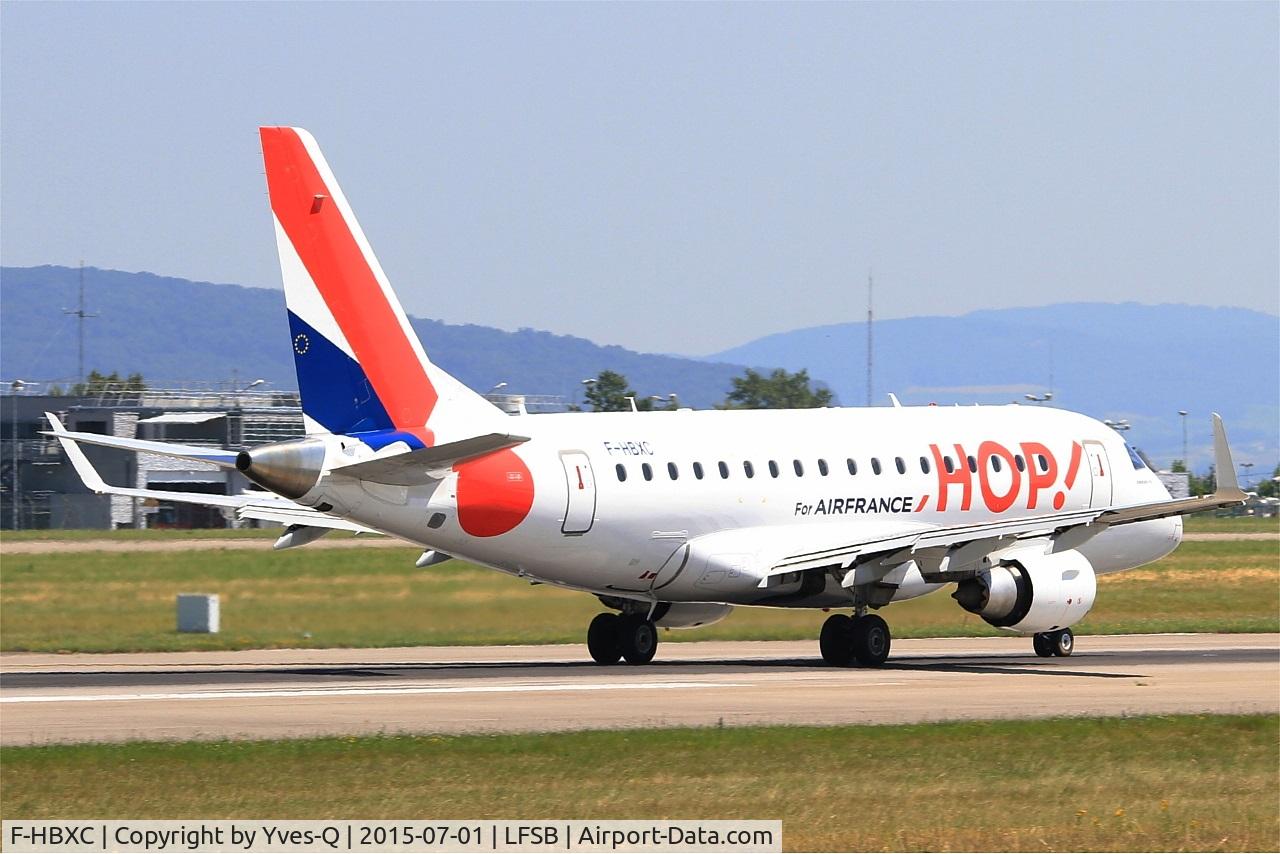 F-HBXC, 2008 Embraer 170ST (ERJ-170-100ST) C/N 17000263, Embraer ERJ-170-100ST, Take off run rwy 15, Bâle-Mulhouse-Fribourg airport (LFSB-BSL)