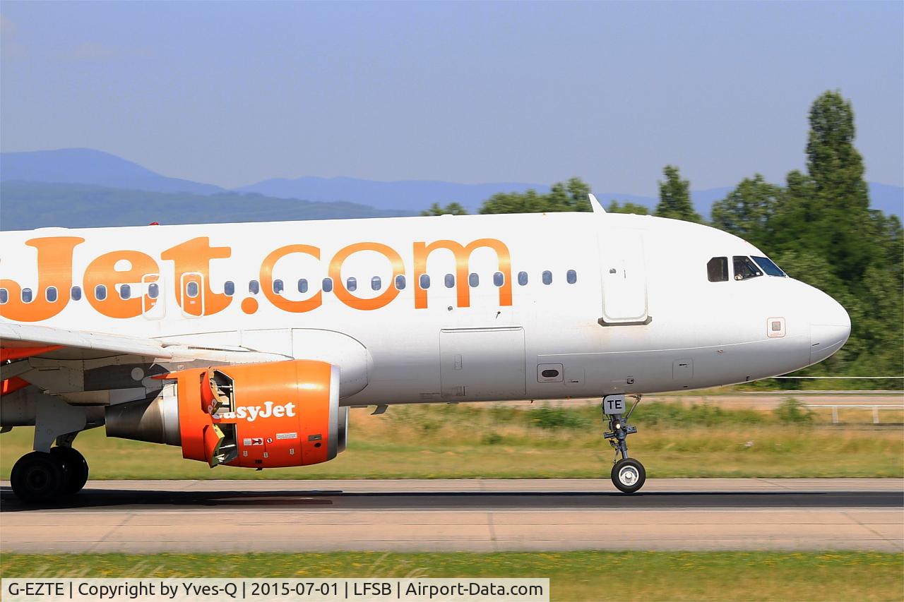 G-EZTE, 2009 Airbus A320-214 C/N 3913, Airbus A320-214, Landing rwy 15, Bâle-Mulhouse-Fribourg airport (LFSB-BSL)