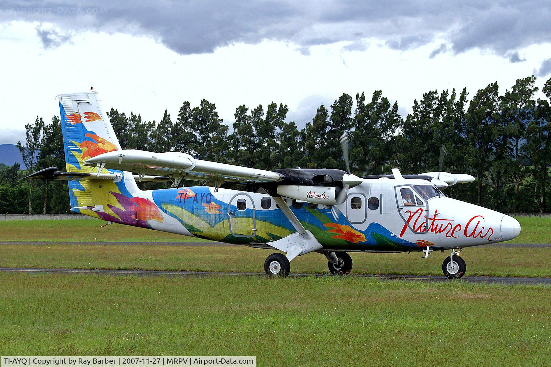 TI-AYQ, 1974 De Havilland Canada DHC-6-300 Twin Otter C/N 422, TI-AYQ   De Havilland Canada DHC-6-300 Twin Otter [422] (Nature Air) San Jose-Tobias Bolanos Int'l~TI 27/11/2007