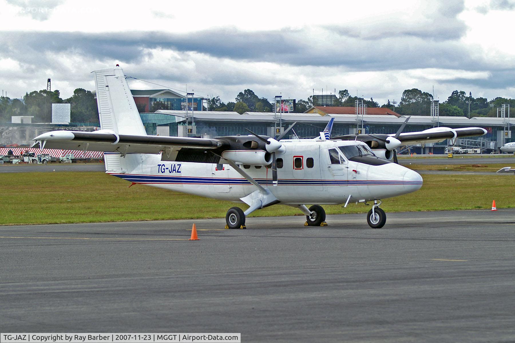 TG-JAZ, 1974 De Havilland Canada DHC-6-300 Twin Otter C/N 435, TG-JAZ   De Havilland Canada DHC-6-300 Twin Otter [435] (Aviones Comerciales de Guatemala (AVCOM)) Guatemala-La Aurora~TG 23/11/2007