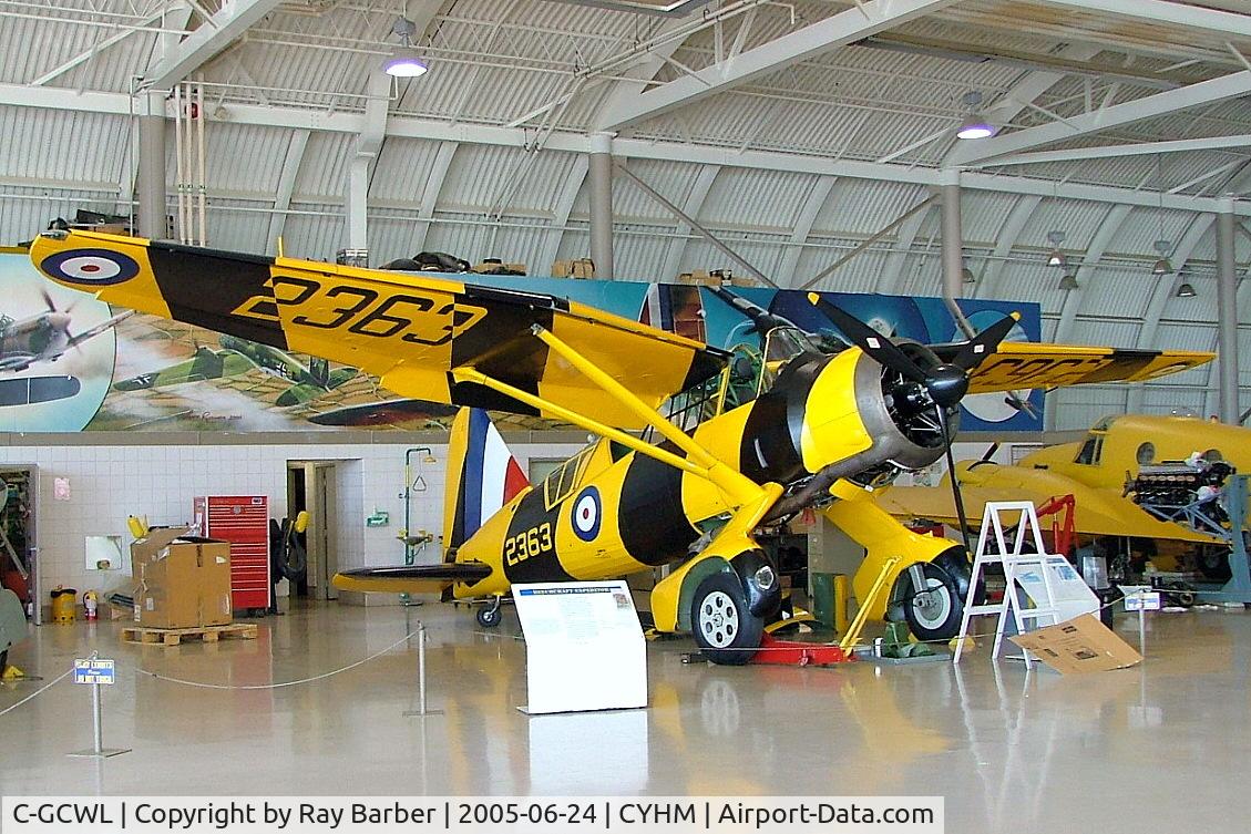 C-GCWL, 1942 Westland Lysander IIIA C/N 1202, C-GCWL   (2363) Westland Lysander IIIA [1202] (Canadian Warplane Heritage) Hamilton Int'l~C 24/06/2005
