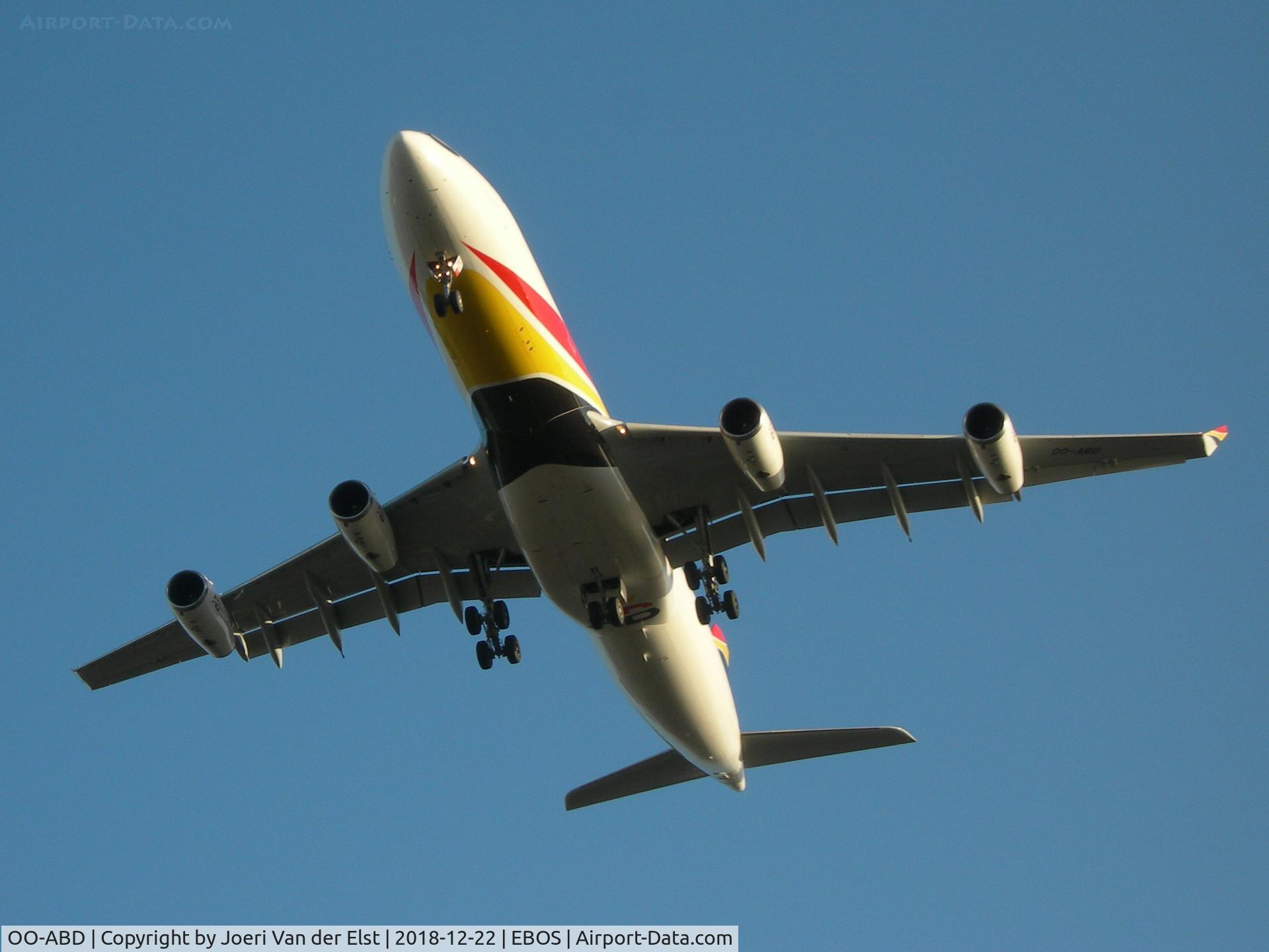 OO-ABD, 2008 Airbus A340-313X C/N 921, Training Flight