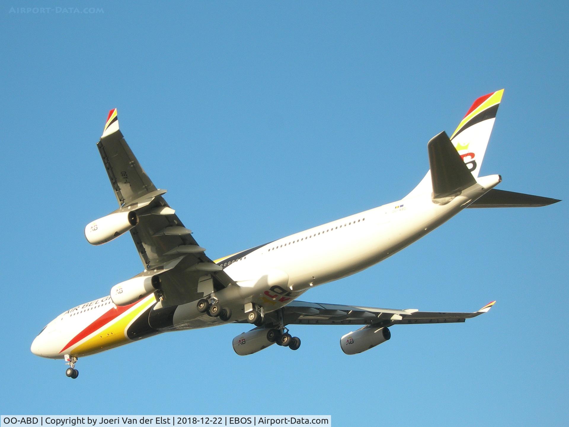 OO-ABD, 2008 Airbus A340-313X C/N 921, Training Flight