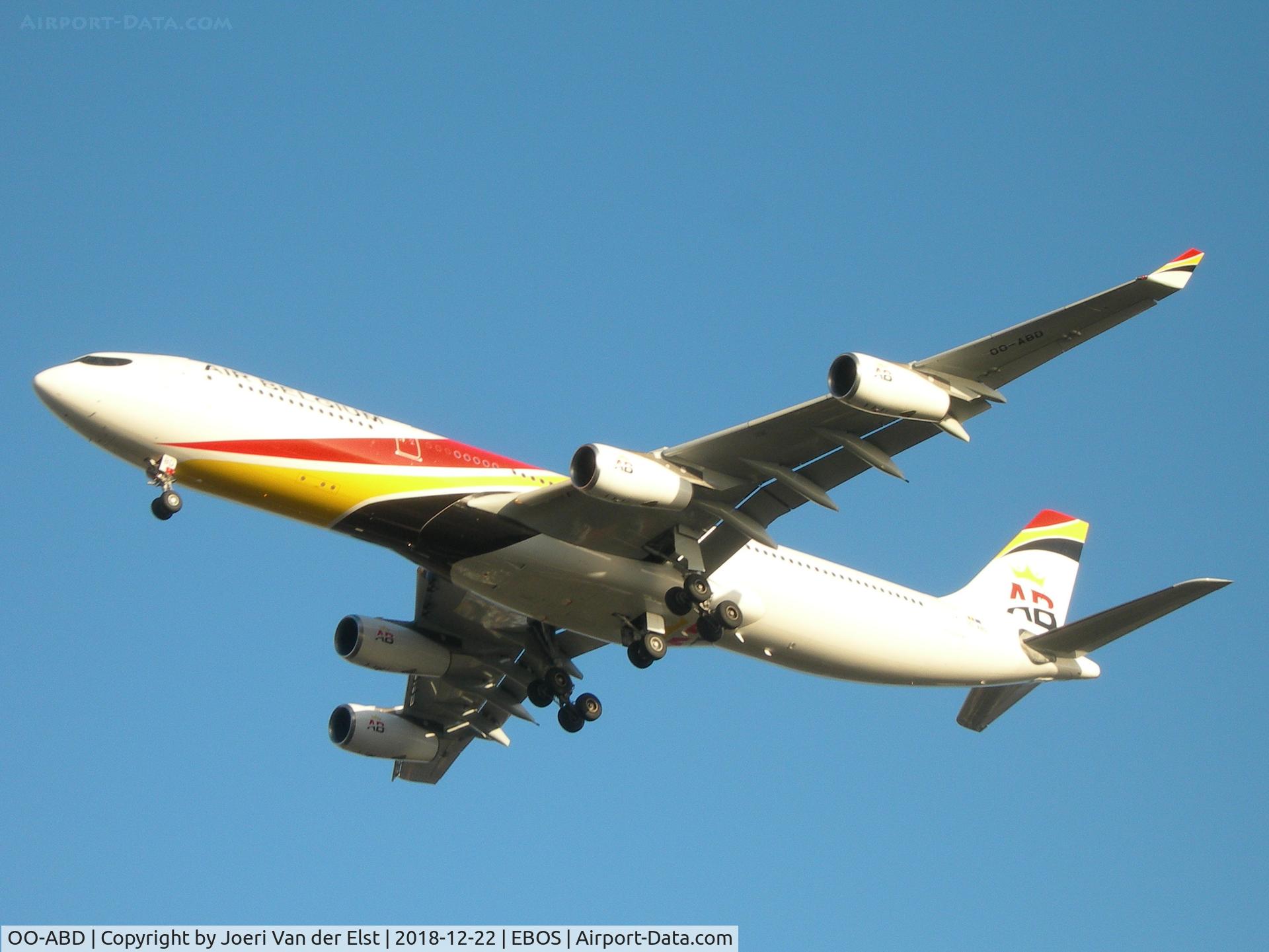 OO-ABD, 2008 Airbus A340-313X C/N 921, Training Flight