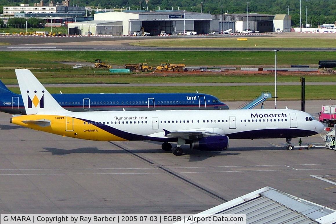 G-MARA, 1999 Airbus A321-231 C/N 983, G-MARA   Airbus A321-231 [0983] (Monarch Airlines) Birmingham Int'l~G 03/07/2005