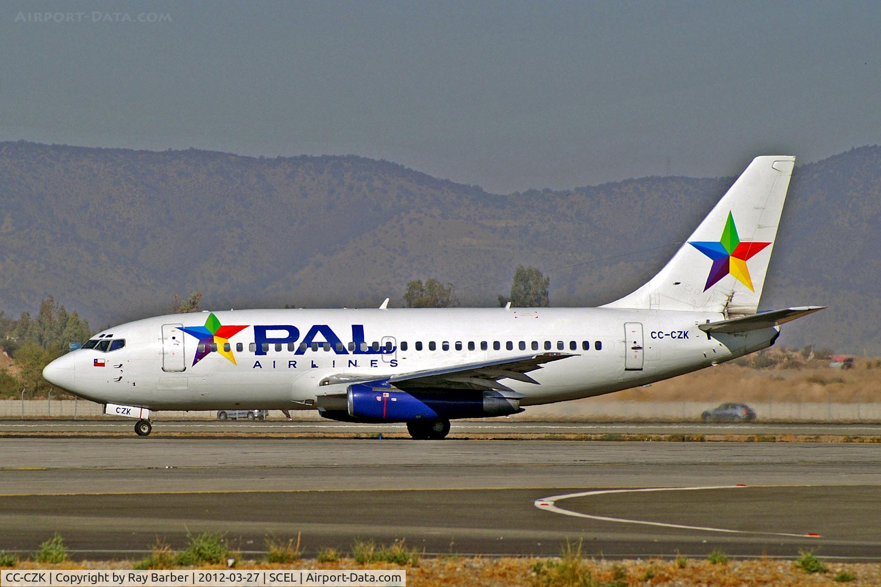 CC-CZK, 1980 Boeing 737-236 C/N 21804, CC-CZK   Boeing 737-236 [21804] (PAL Airlines) Santiago-Arturo Merino Benitez Int'l~CC 27/03/2012