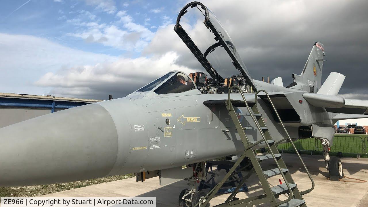 ZE966, 1989 Panavia Tornado F.3 C/N AT042/800/2156, ZE 966 seen here at its new home at Hawarden Airfield, Chester.