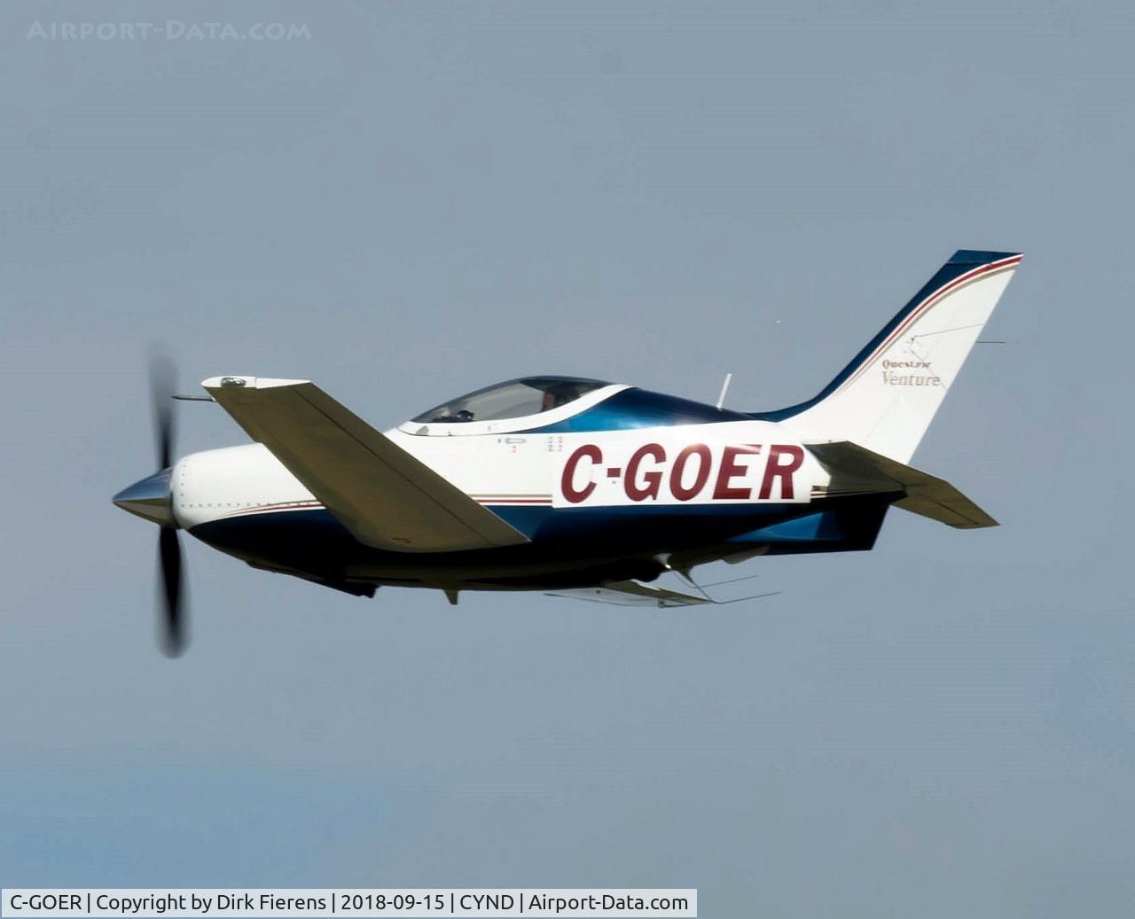 C-GOER, Questair Venture C/N 19, doing a number of flybys.