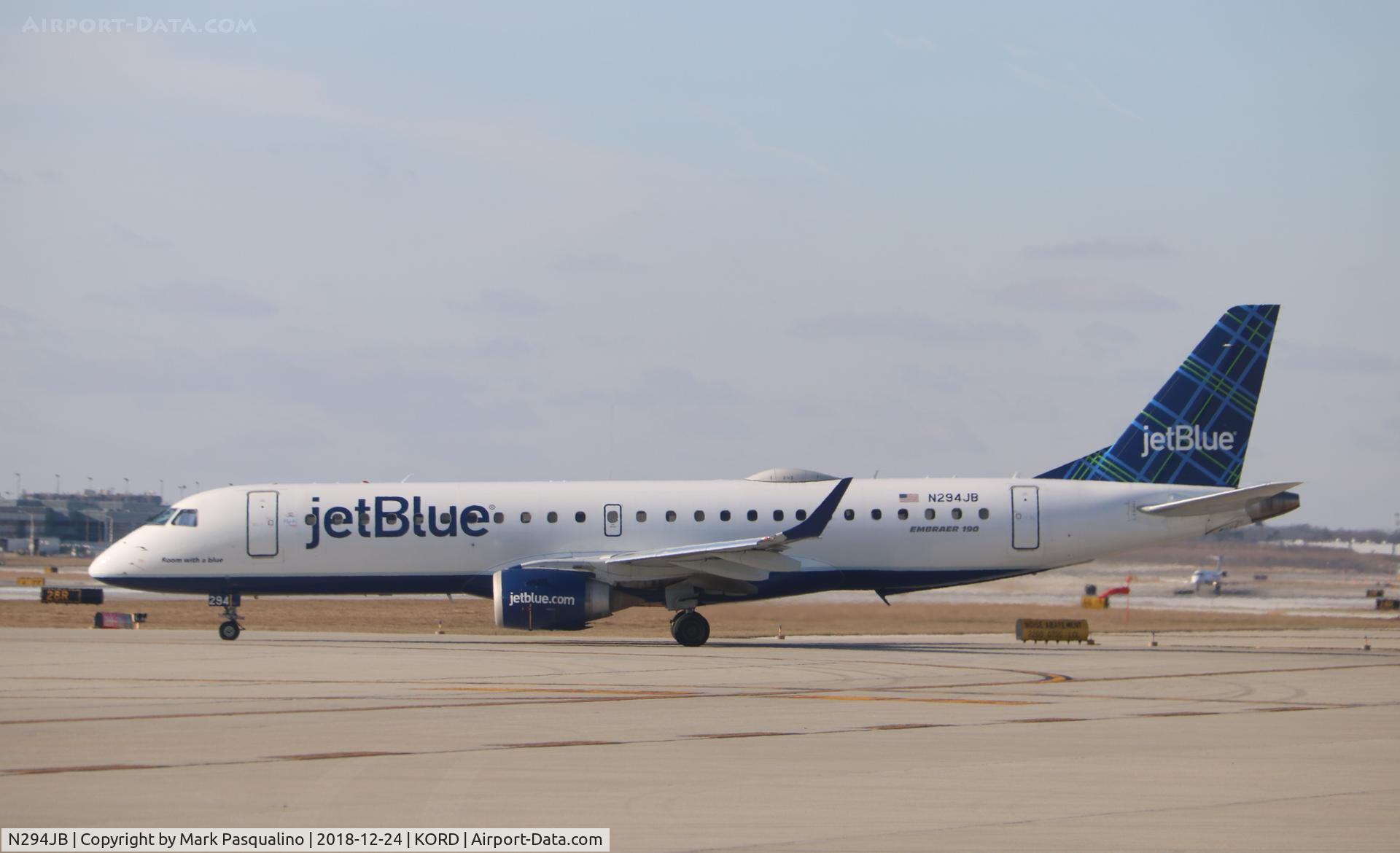N294JB, 2008 Embraer ERJ-190-100 IGW 190AR C/N 19000185, ERJ-190-100 IGW