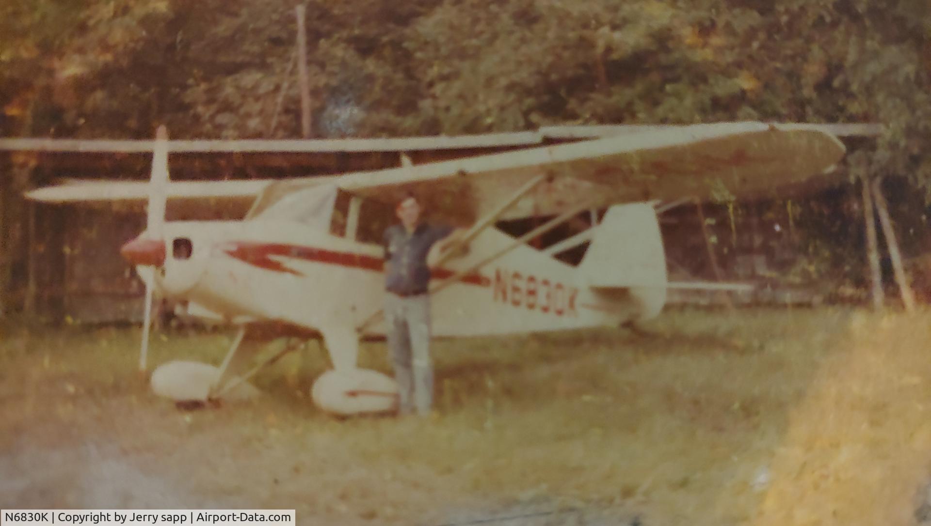 N6830K, 1949 Piper PA-16 Clipper C/N 16-666, This was my dad's plane back in 1971