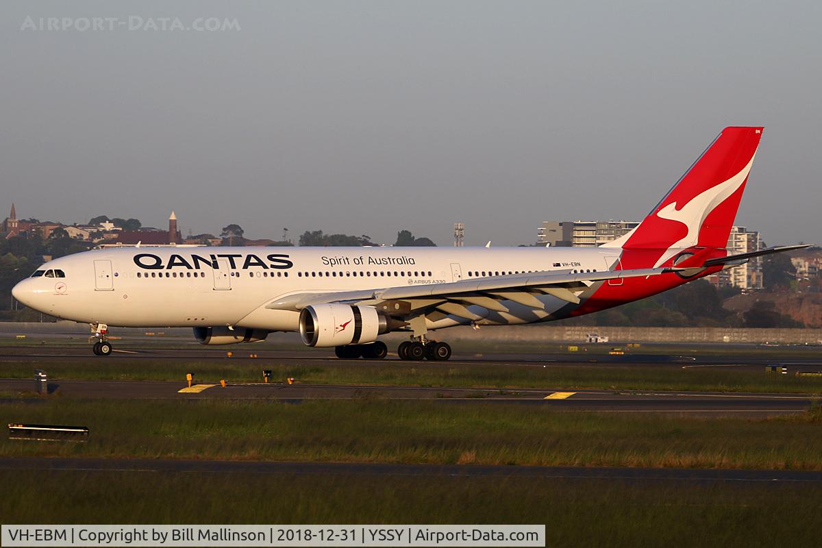 VH-EBM, 2009 Airbus A330-202 C/N 1061, in from PER