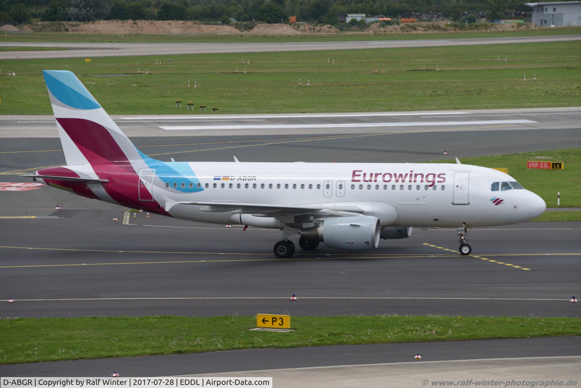 D-ABGR, 2008 Airbus A319-112 C/N 3704, Airbus A319-112 - EW EWG Eurowings ex. Air Berlin - 3704 - D-ABGR - 28.07.2017 - DUS
