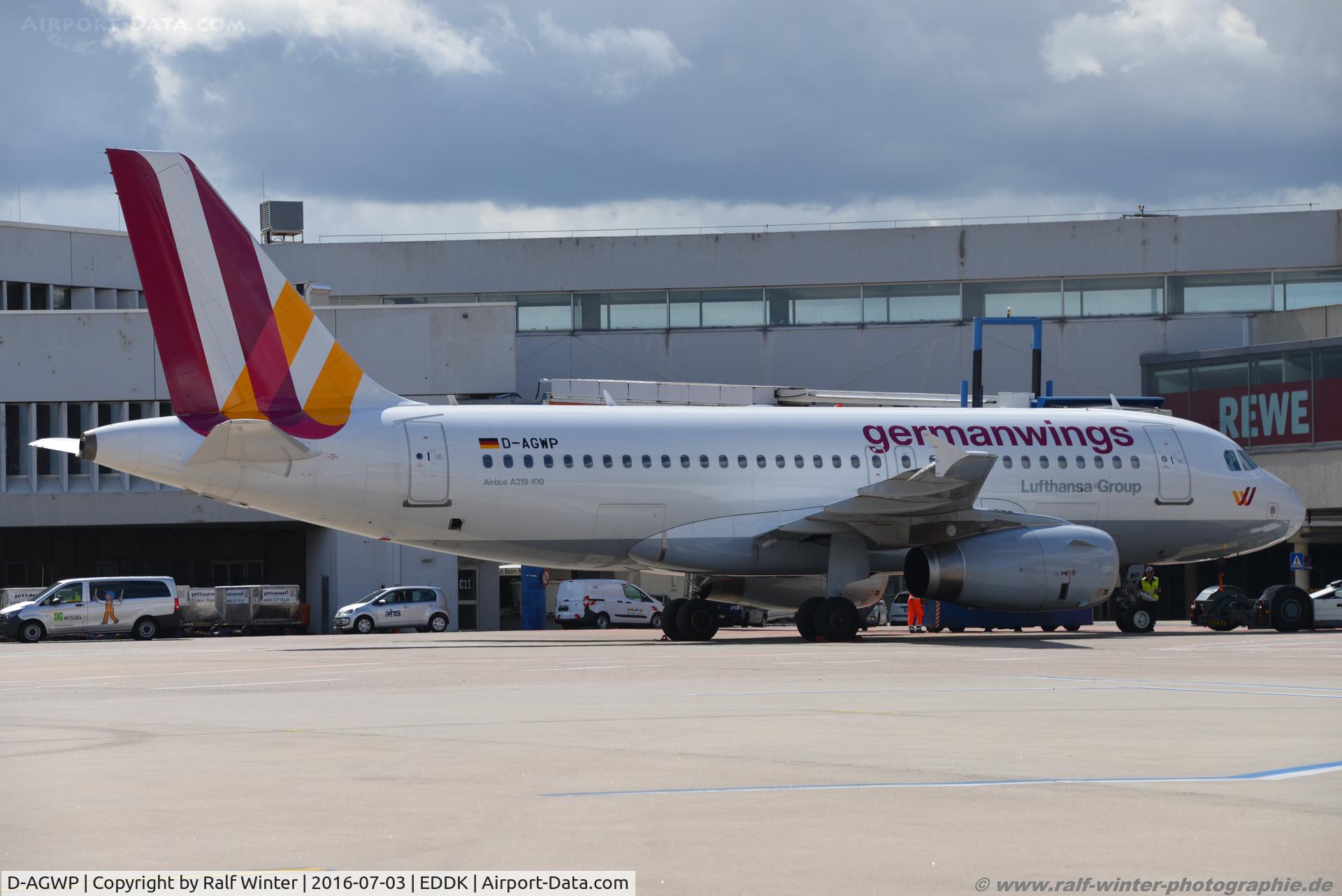 D-AGWP, 2010 Airbus A319-132 C/N 4227, Airbus A319-132 - 4U GWI Germanwings - 4227 - D-AGWP - 03.07.2016 - CGN