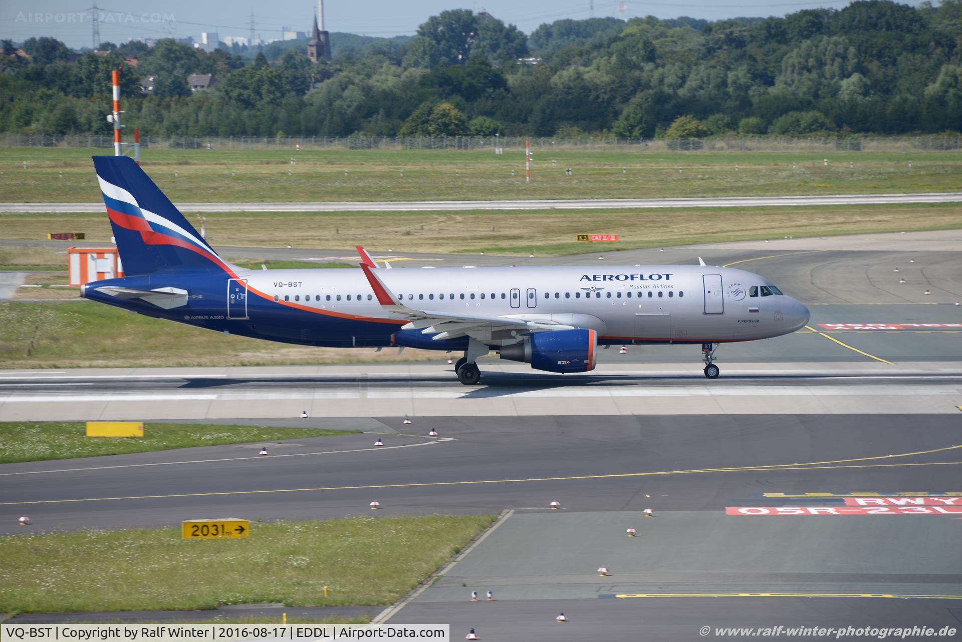 VQ-BST, 2014 Airbus A320-214 C/N 6071, Airbus A320-214 - SU AFL Aeroflot 'P. Popovich' - 6071 - VQ-BST - 17.08.2016 - DUS