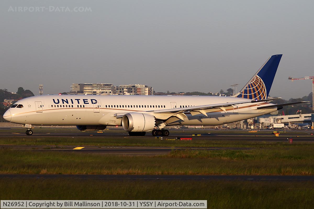 N26952, 2014 Boeing 787-9 Dreamliner C/N 36403, IN FROM SFO
