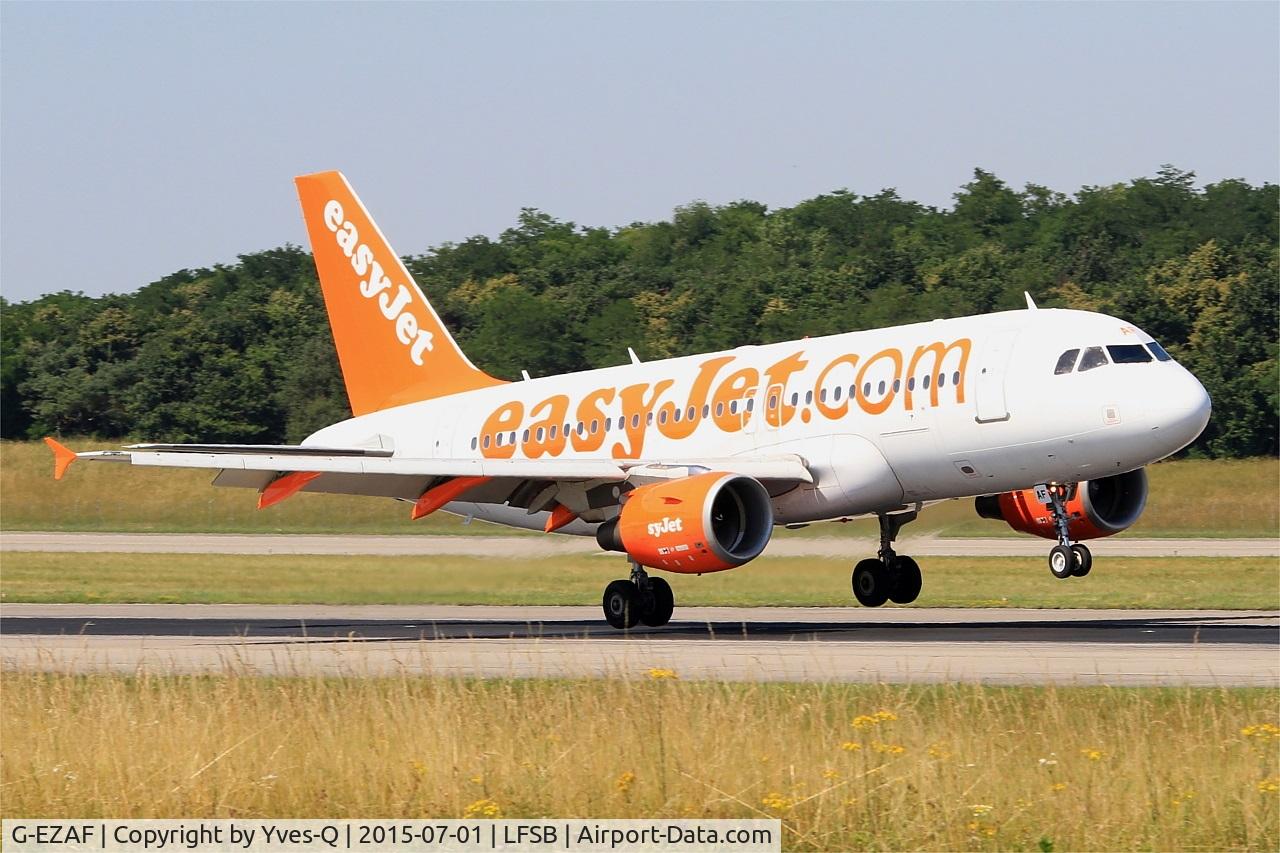 G-EZAF, 2006 Airbus A319-111 C/N 2715, Airbus A319-111, Landing rwy 15, Bâle-Mulhouse-Fribourg airport (LFSB-BSL)