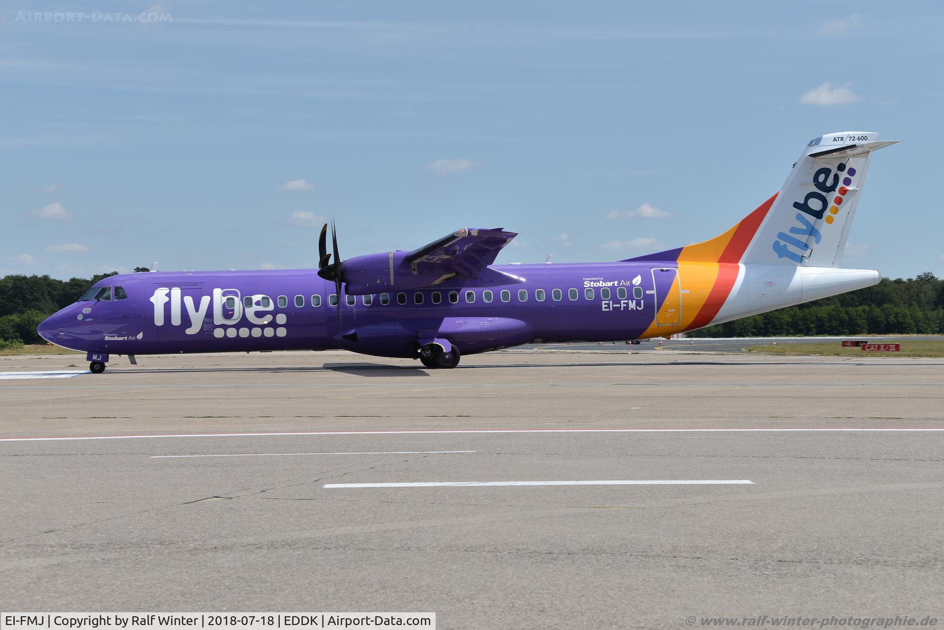 EI-FMJ, 2015 ATR 72-600 C/N 1295, ATR 72-212A 600 - STK Stobart Air opf Flybe 'St.Abigail /Gobnait' - 1295 - EI-FMJ - 18.07.2018 - CGN
