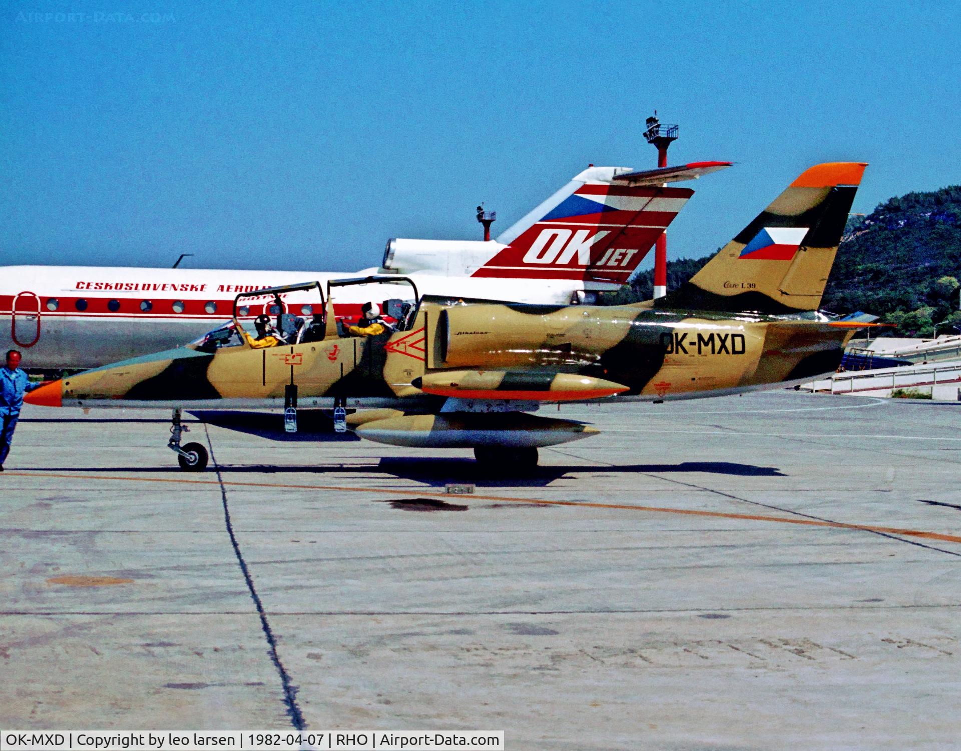 OK-MXD, Aero L-39 Albatros Albatros C/N not found, Rhodos 7.4.1982