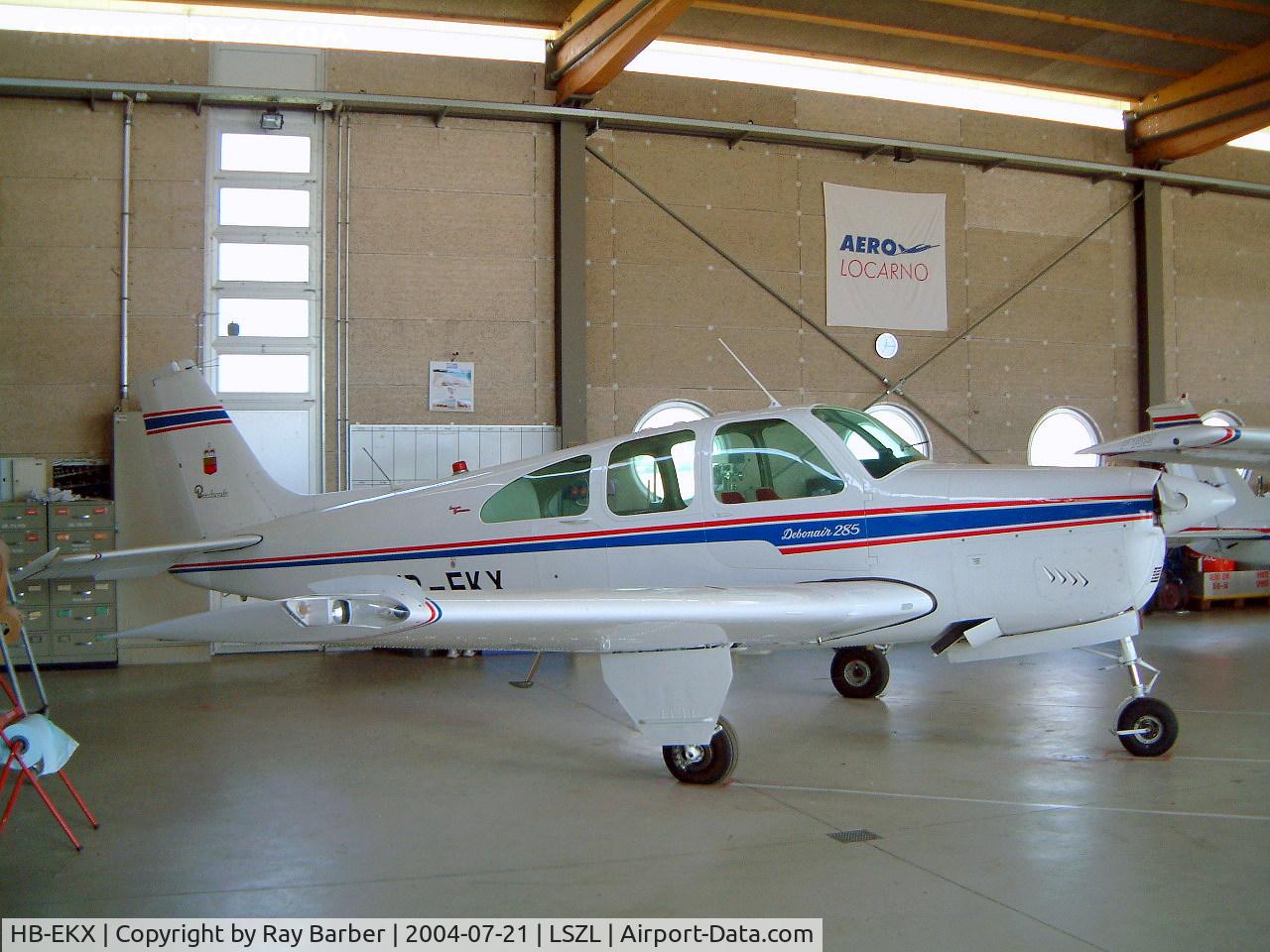 HB-EKX, 1966 Beech C33A Debonair C/N CE-78, HB-EKX   Beech C33A Debonair [CE-78] Locarno~HB 21/07/2004