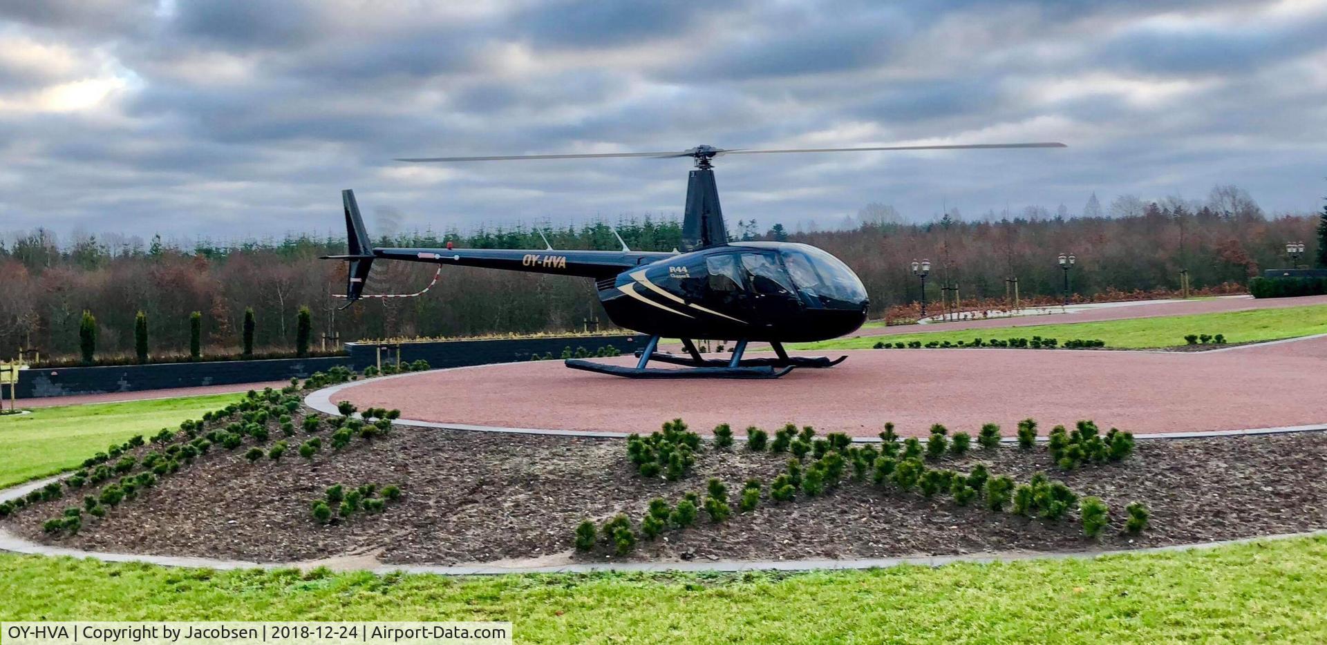 OY-HVA, 2007 Robinson R44 Clipper II C/N 11682, @ GN Courtyard Helipad