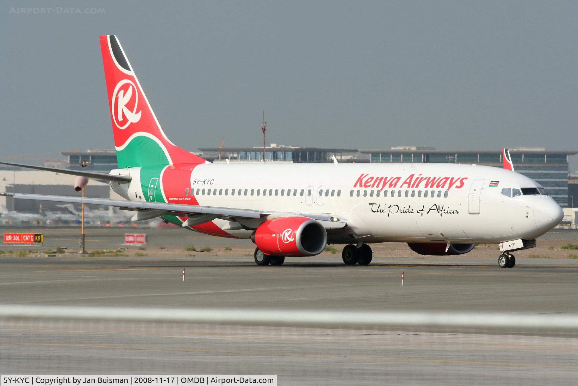 5Y-KYC, 2006 Boeing 737-8AL C/N 35071, Kenya Airways