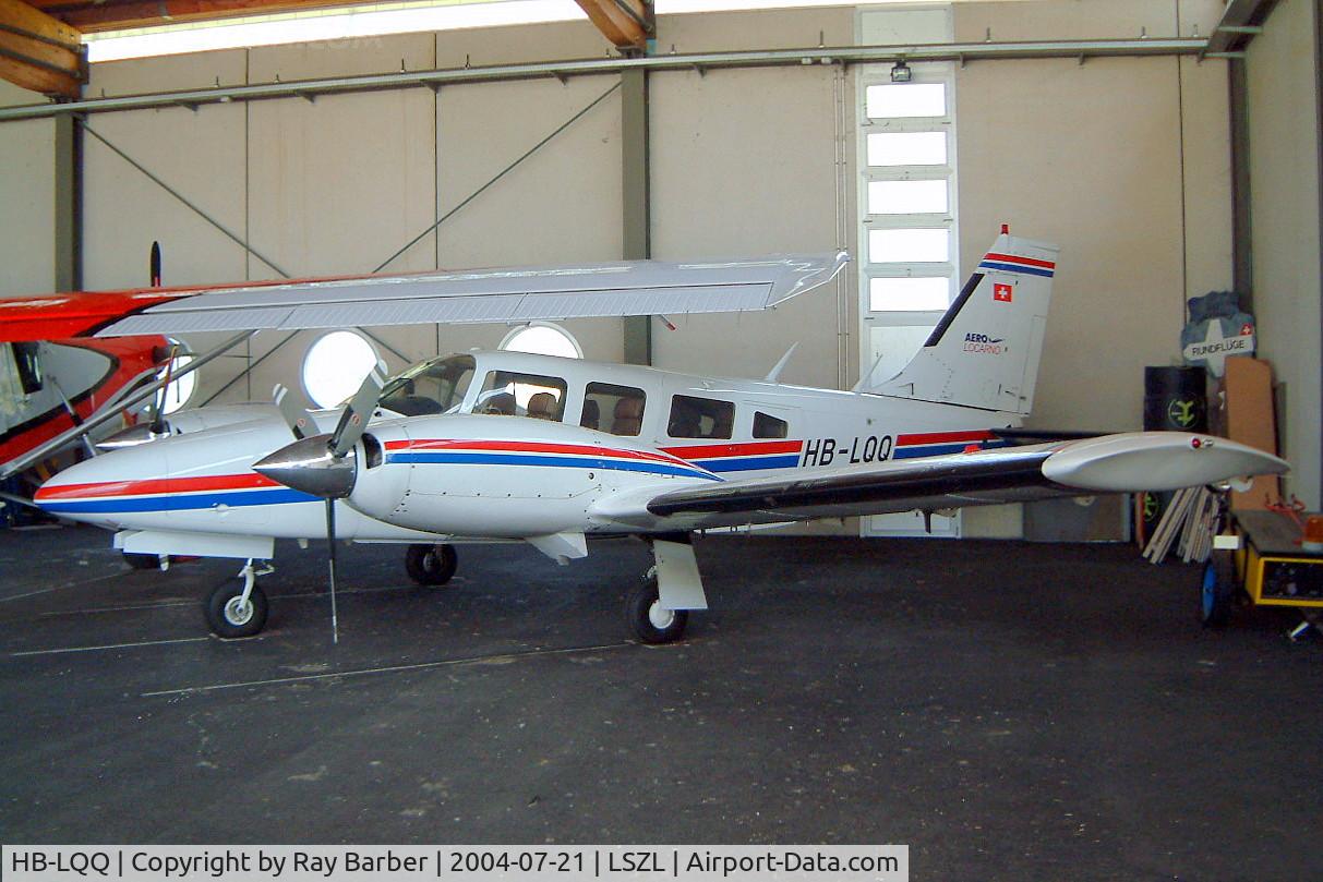 HB-LQQ, 1975 Piper PA-34-200T Seneca II C/N 34-7570281, HB-LQQ   Piper PA-34-200T Seneca II [34-7670281] Locarno~HB 21/07/2004