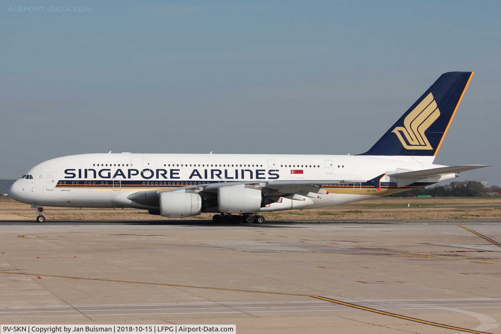 9V-SKN, 2011 Airbus A380-841 C/N 071, Singapore Airlines