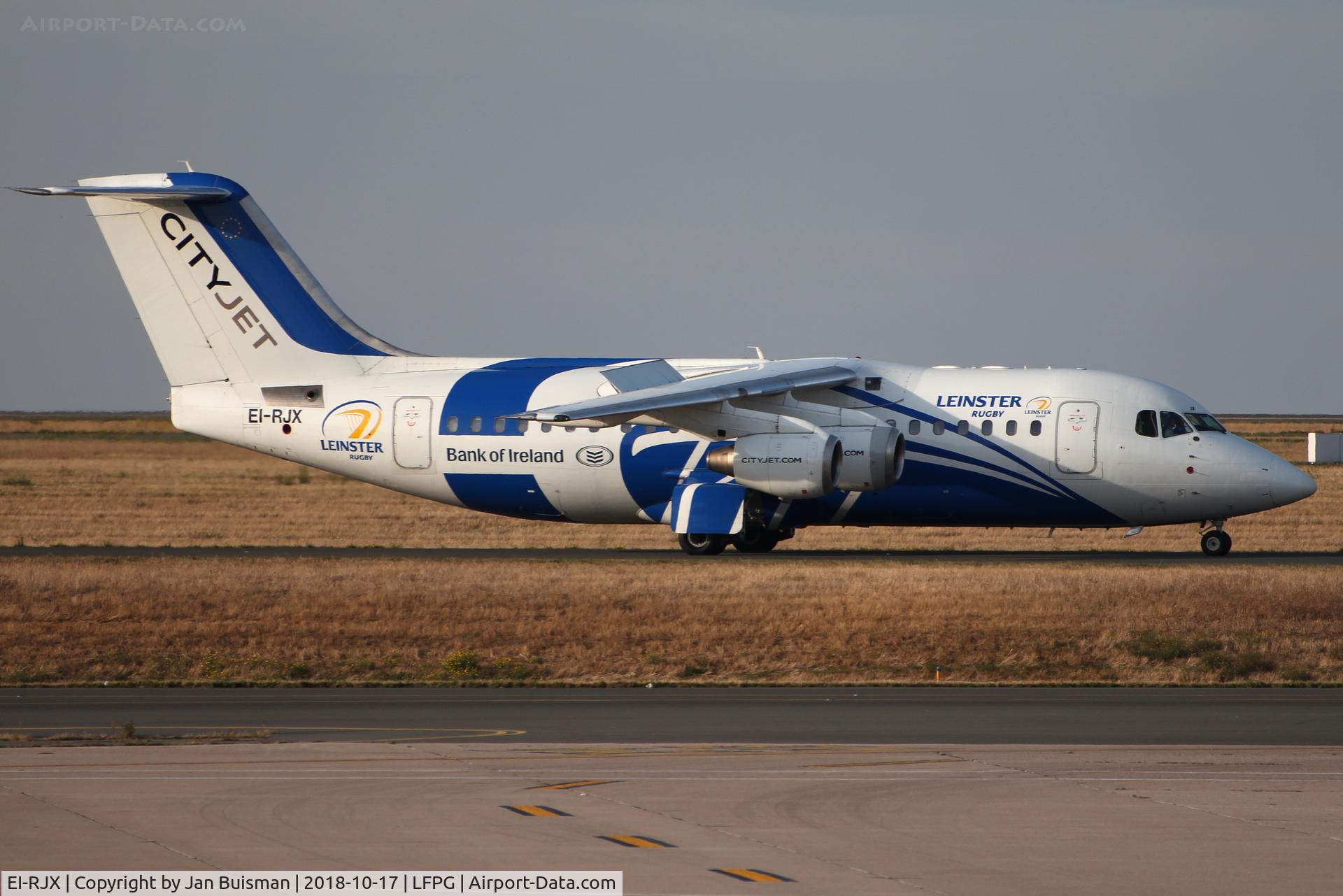 EI-RJX, 2000 BAe Systems Avro 146-RJ85A C/N E.2372, Cityjet, Bank of Ireland cls
