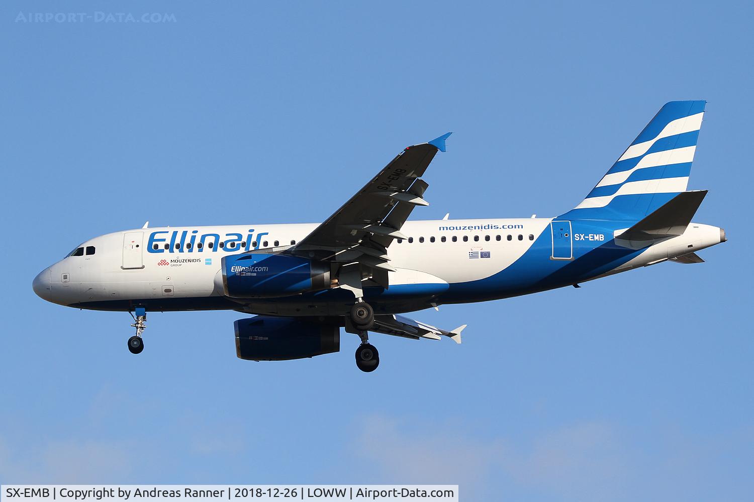 SX-EMB, 2008 Airbus A319-133 C/N 3705, Ellinair A319