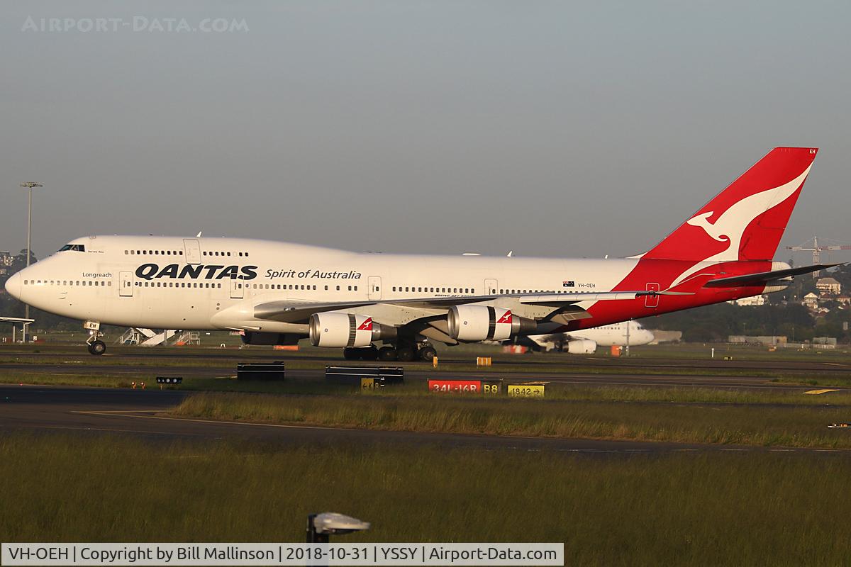 VH-OEH, 2003 Boeing 747-438/ER C/N 32912, IN ONTO 16R