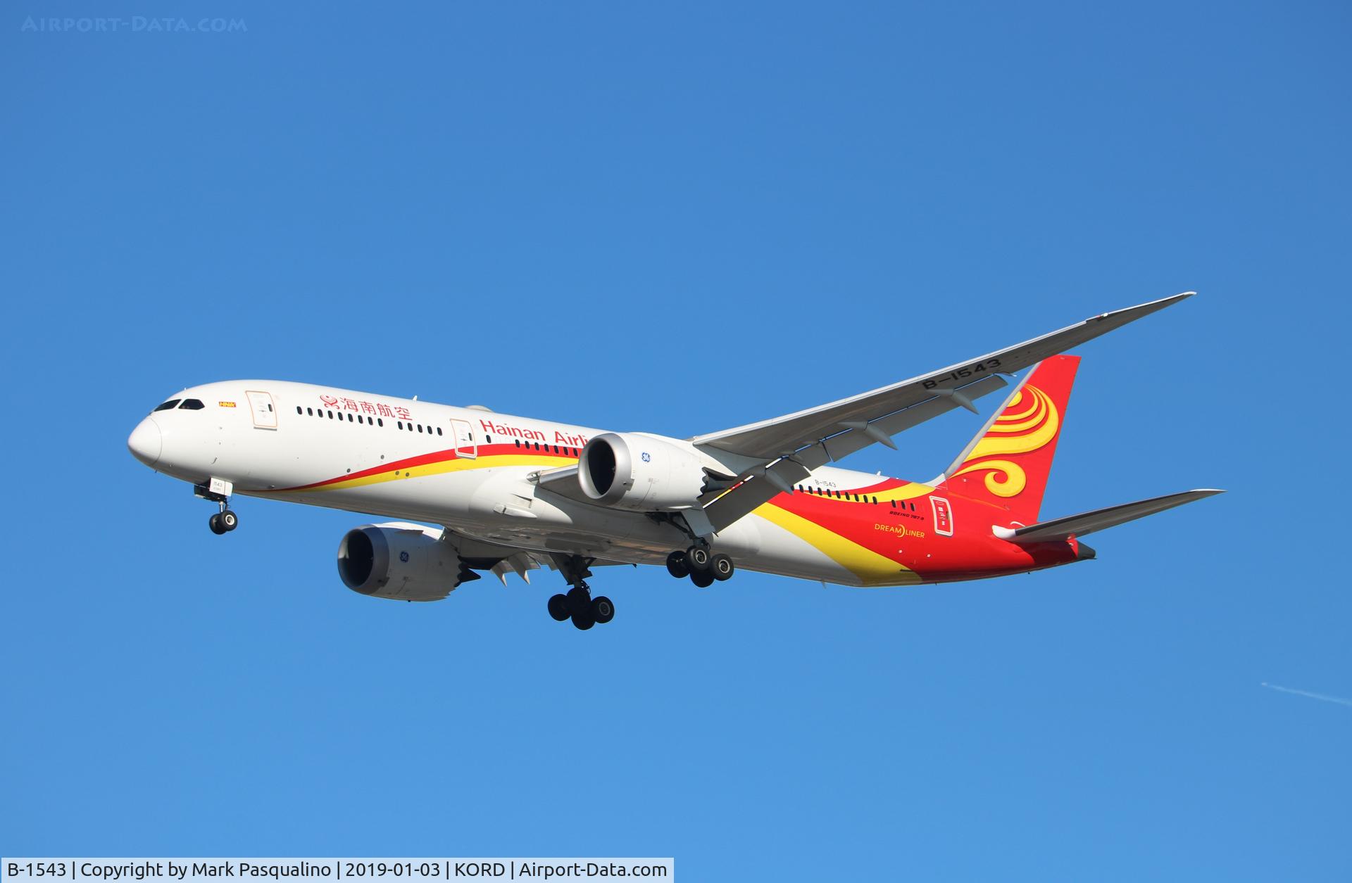 B-1543, 2016 Boeing 787-9 Dreamliner C/N 62716, Boeing 787-9